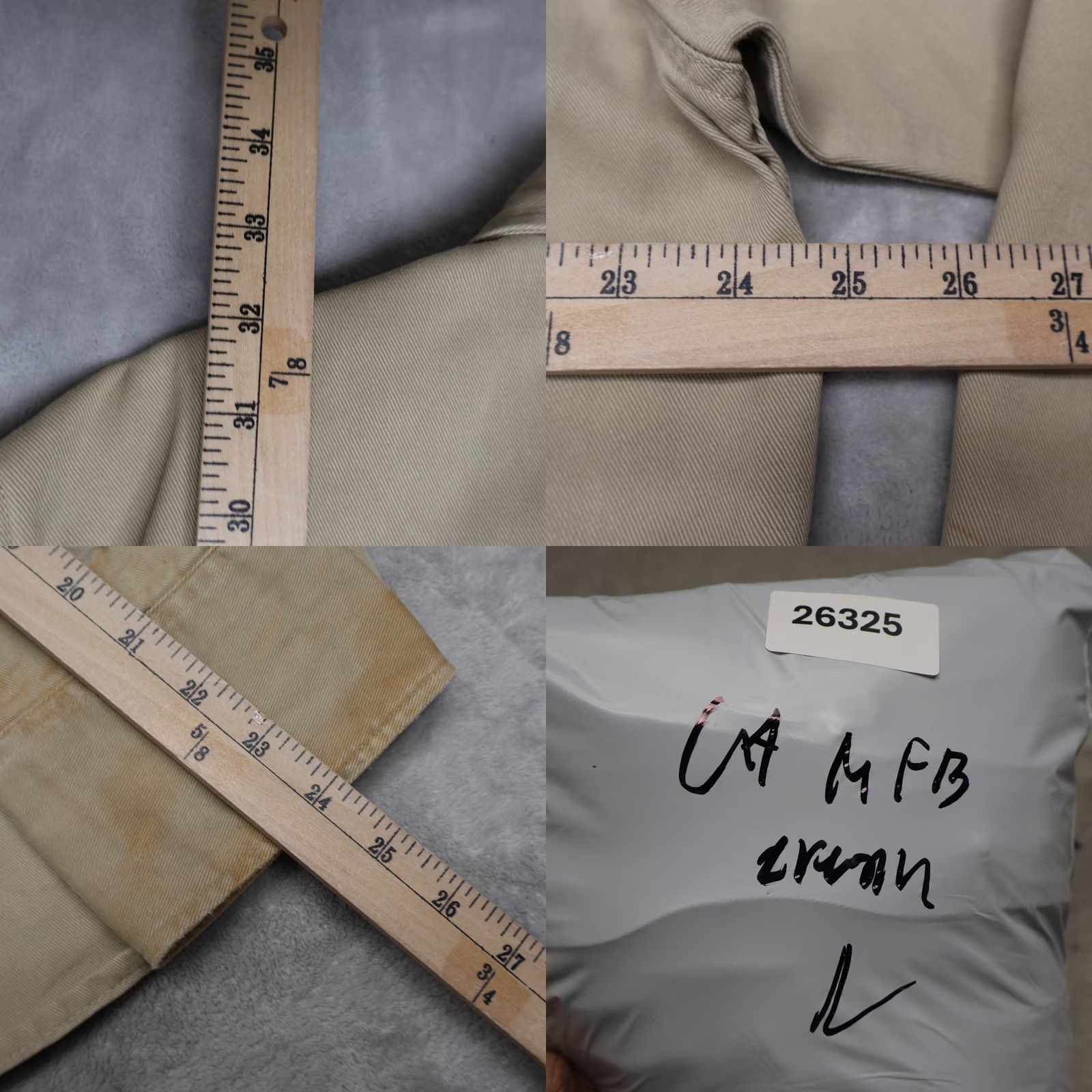 Carhartt Carhartt Shirt Mens XL 17.5 Cream Canvas Western Long Sleeve Rugged Snap Button-Up Twill Collar Pocket Casual Workwear Size US XL / EU 56 / 4 - 9 Thumbnail