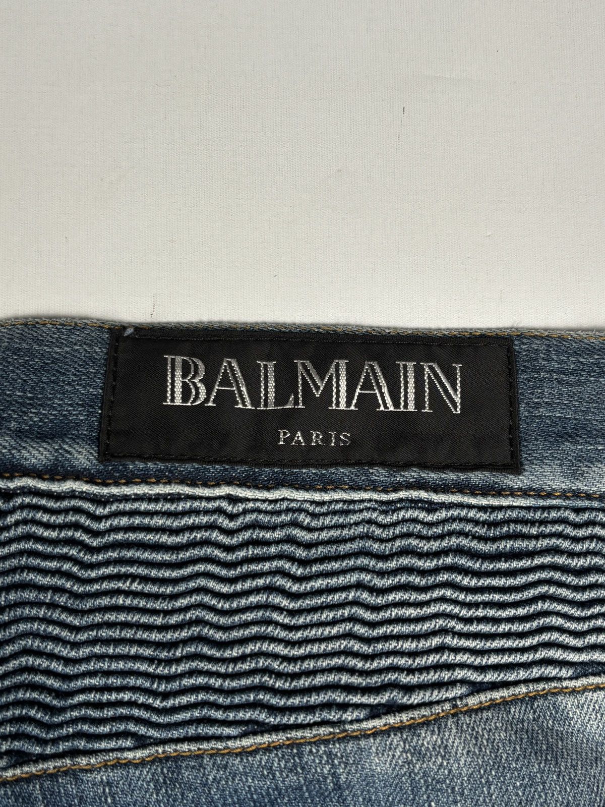 Balmain S/S 2017 Christophe Decarnin Biker Denim Jeans Size US 32 / EU 48 - 12 Thumbnail