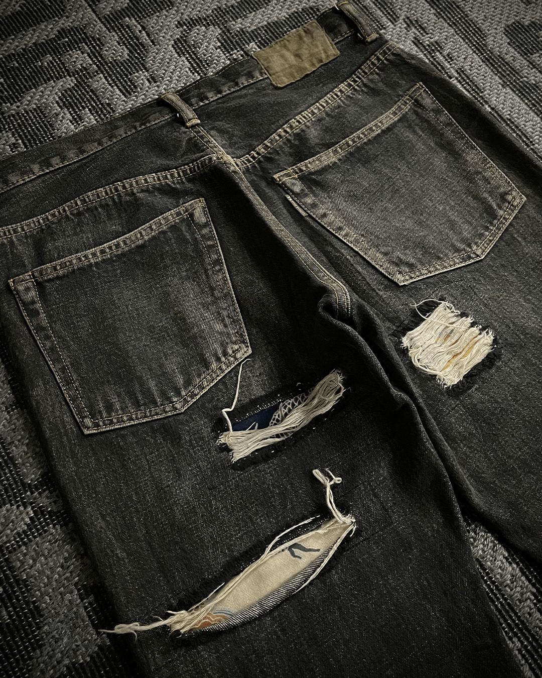 Y's for Men Y’s For Men Patchwork Distressed Flared Jeans Size US 32 / EU 48 - 8 Thumbnail