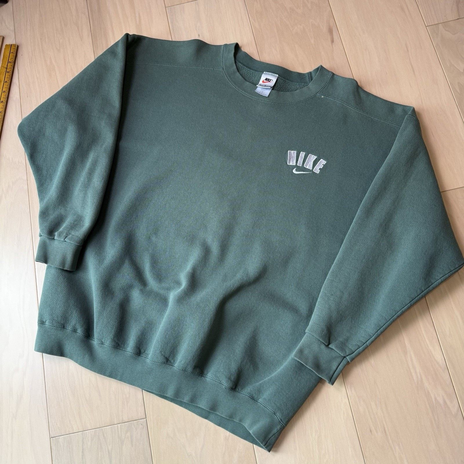 Nike Vintage Nike Sweatshirt XL Green 90s Made in USA Fleece Size US XL / EU 56 / 4 - 10 Thumbnail