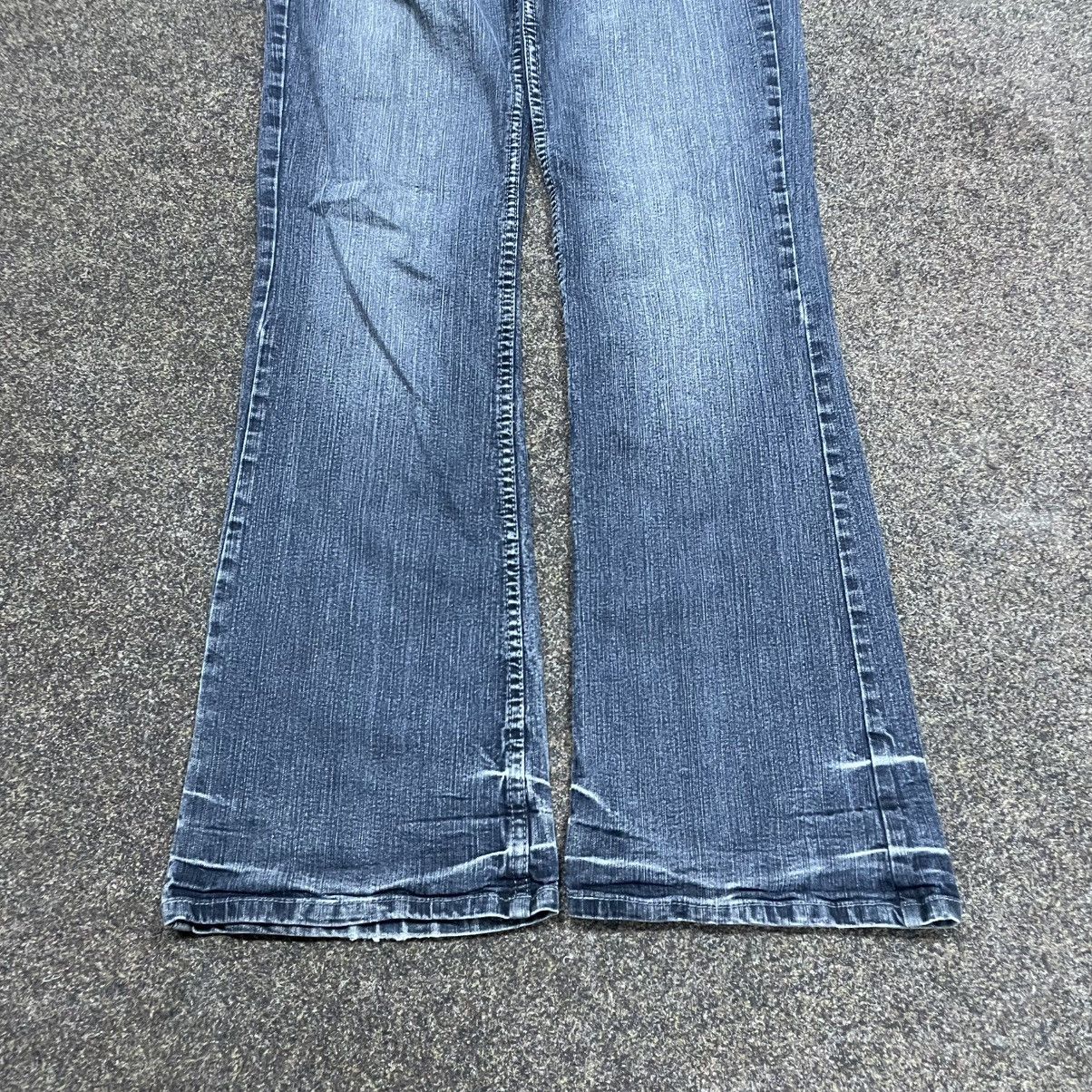 Vintage Vintage Y2K Baggy Flared Jeans 90s Grunge Archive Faded Logo Size 32" / US 10 / IT 46 - 5 Thumbnail