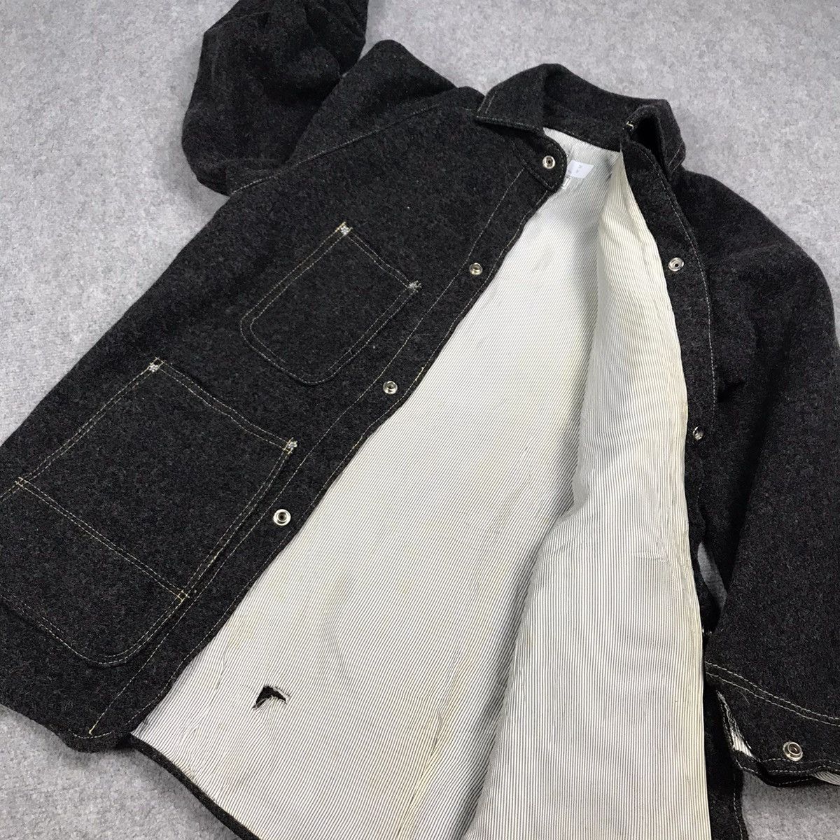 Vintage HERMOSE WORK CLOTHING WOOL SNAP BUTTON JACKET Size US S / EU 44-46 / 1 - 9 Thumbnail