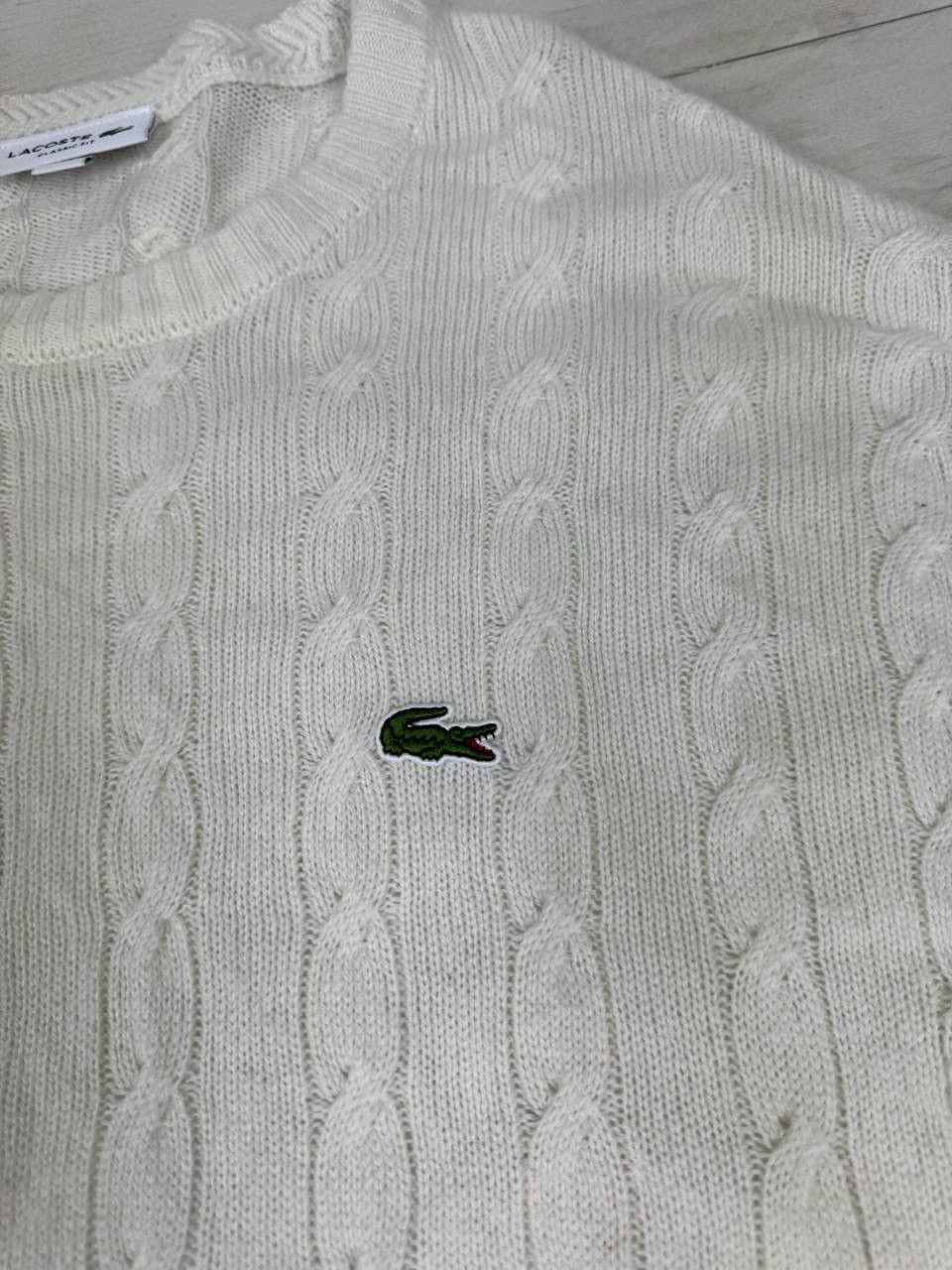 Lacoste Lacoste Wool Cable Knit Sweater Size US XL / EU 56 / 4 - 6 Thumbnail