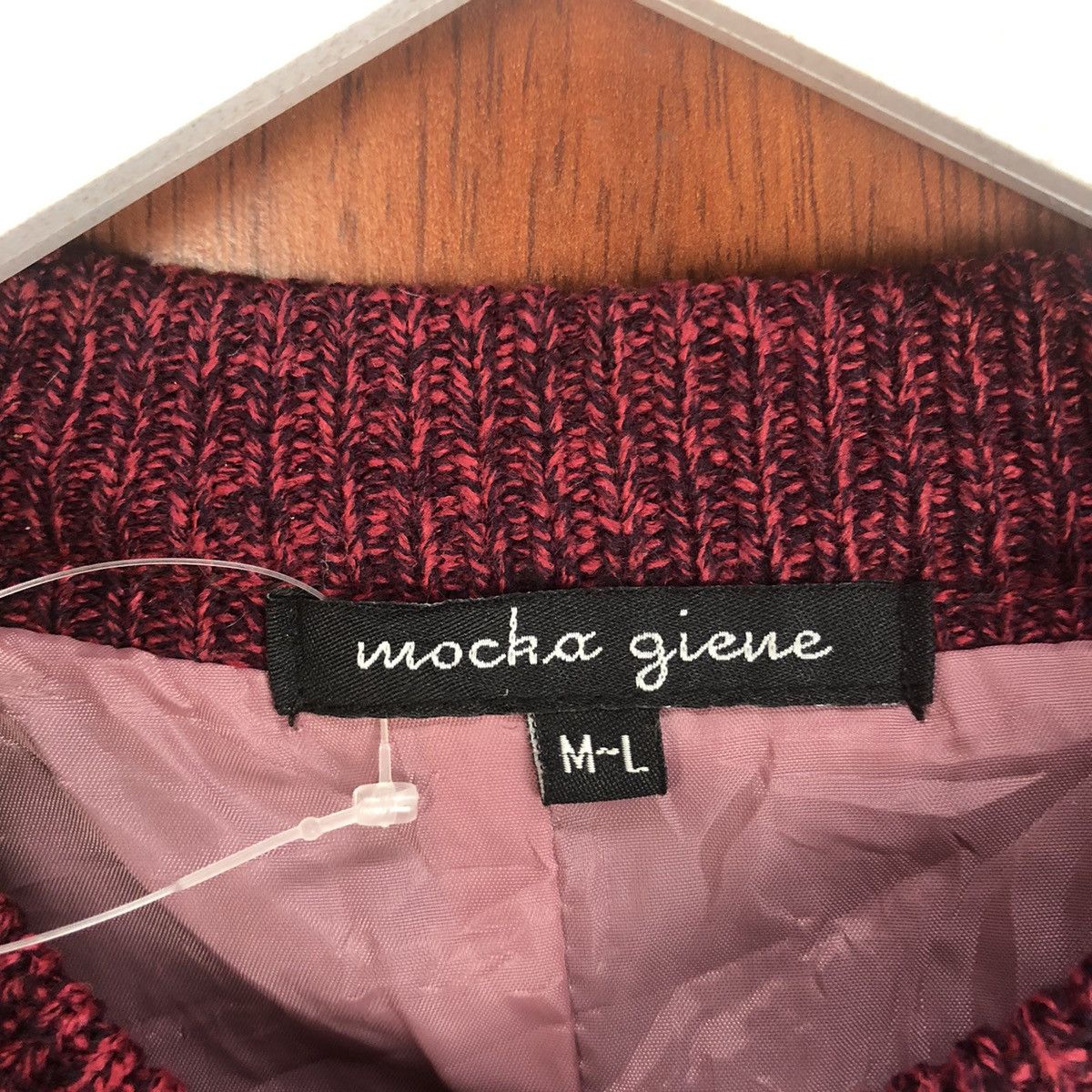 Japanese Brand Mocha Ginene Maroon Patterned Cardigans #7493 Size M / US 6-8 / IT 42-44 - 9 Thumbnail