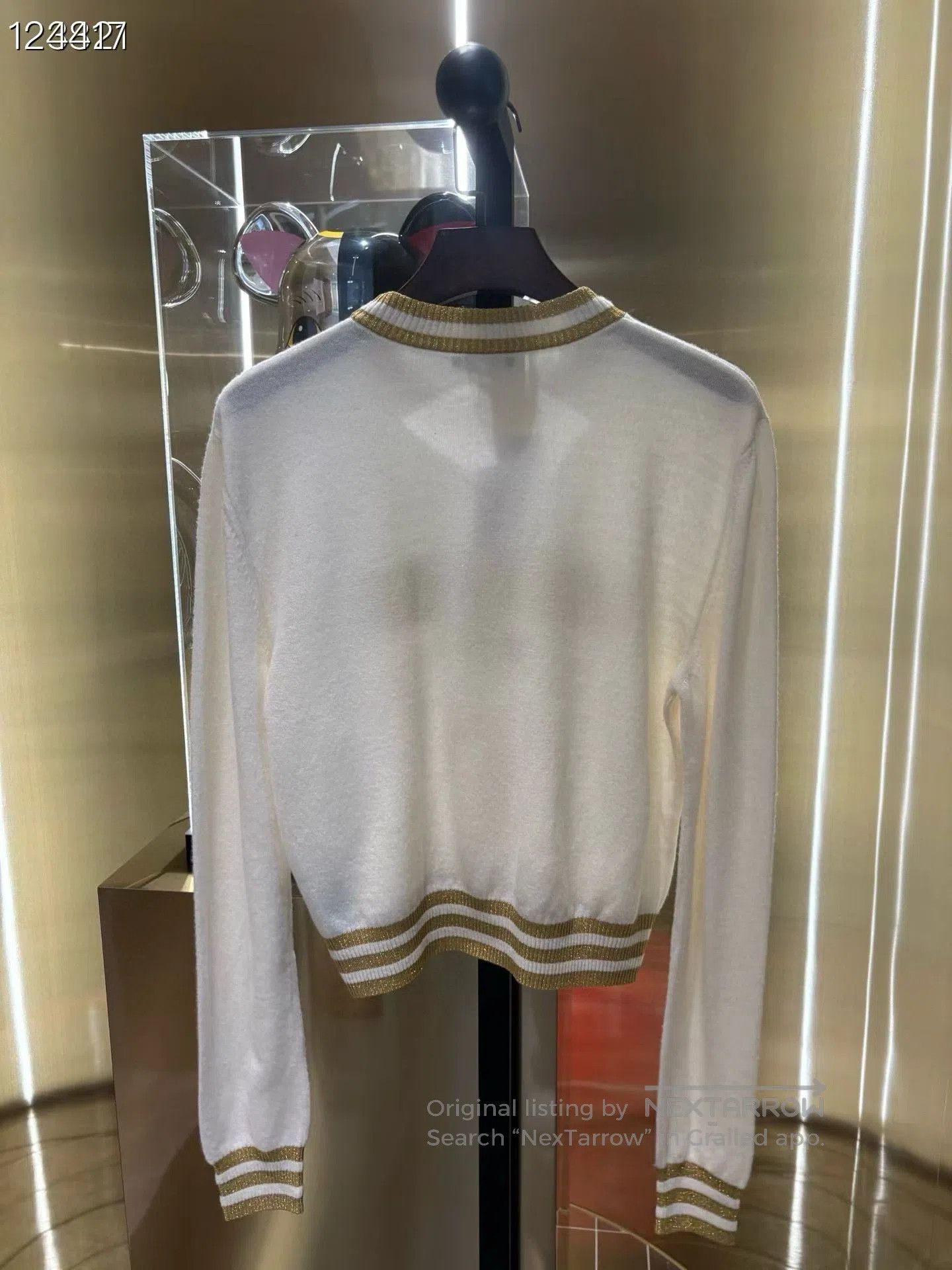Balmain Balmain Classic Gold Letter Knit Sweater. Size S / US 4 / IT 40 - 2 Thumbnail