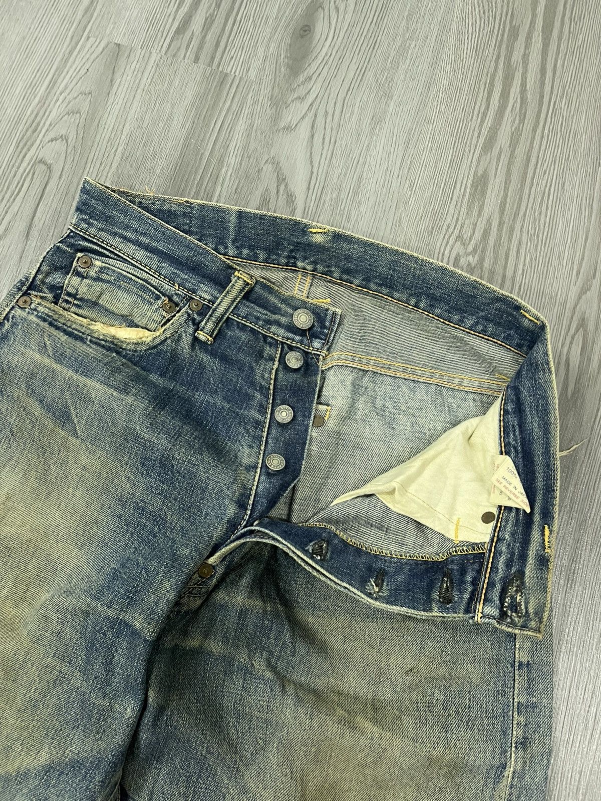 Evisu × Vintage Vintage Evisu Special rip distressed denim Size US 29 - 6 Thumbnail