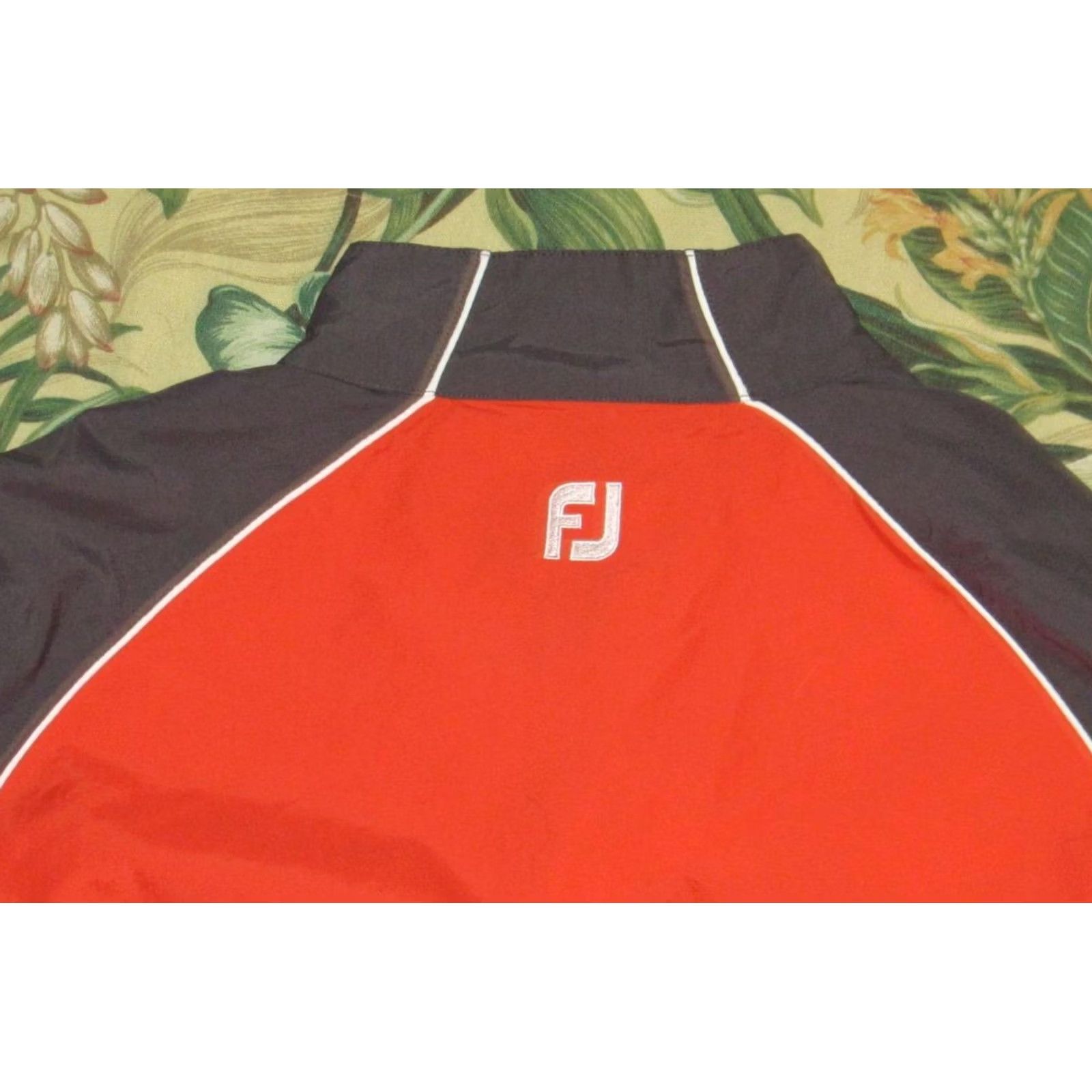 Footjoy FOOTJOY Orange Lightweight Golf Jacket Havana Country Club Large Mens Jacket Size US L / EU 52-54 / 3 - 3 Thumbnail