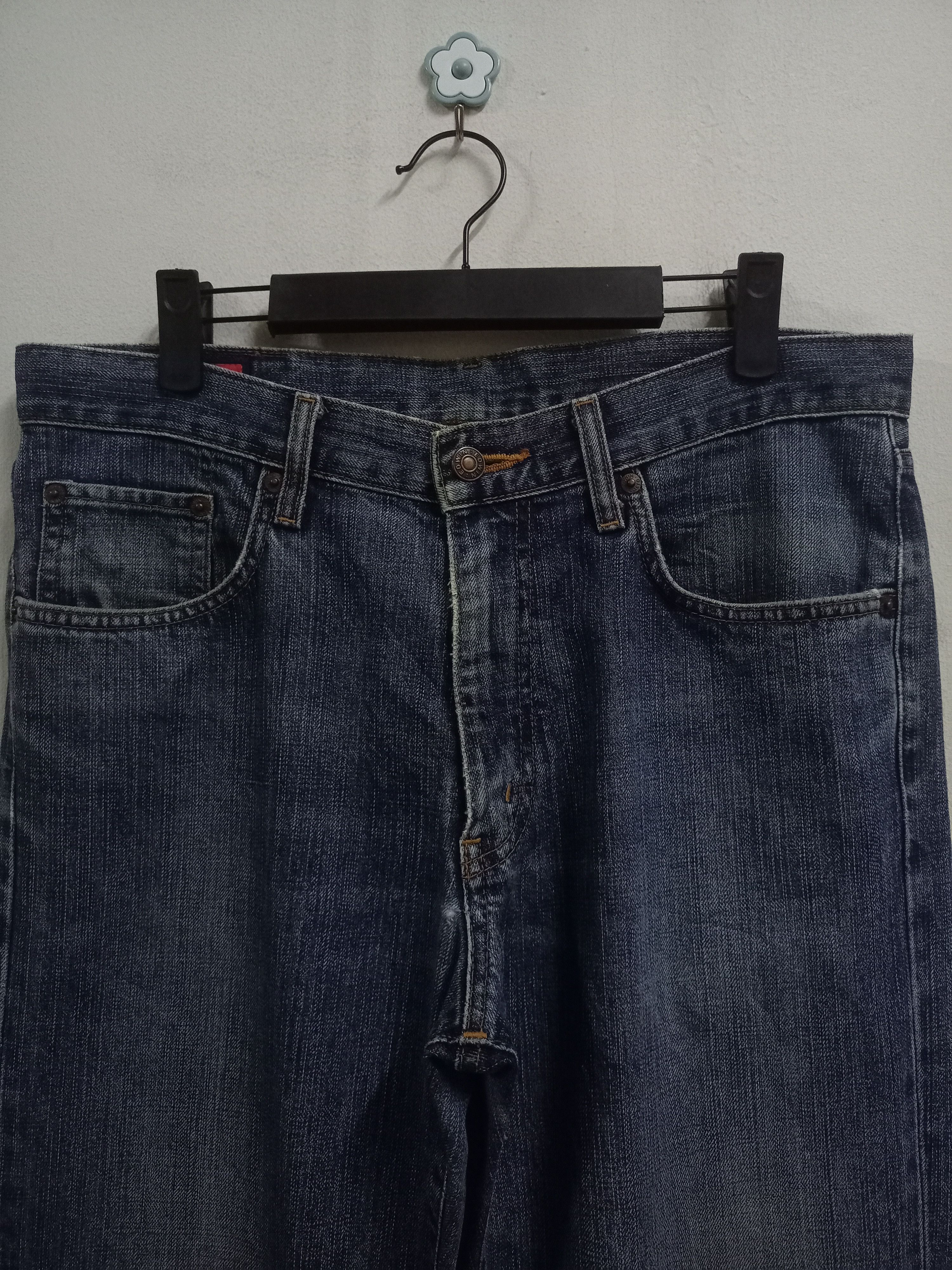 Vintage Japanese Edwin 503 Blue Wash Baggy Jeans 33 X 31