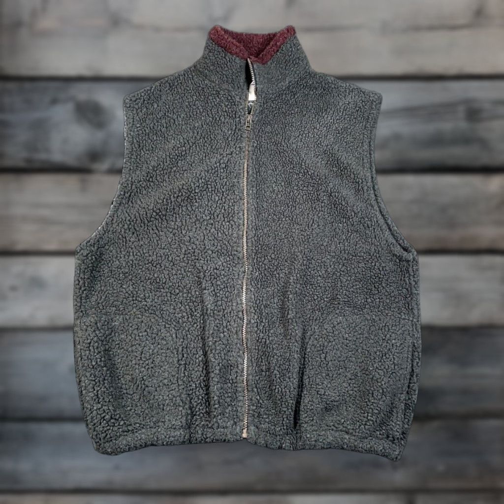 Vintage Field & Stream VTG Fleece Zip Up Vest Adult Large Dark Gray Outdoor Hiking Size US L / EU 52-54 / 3 - 1 Thumbnail