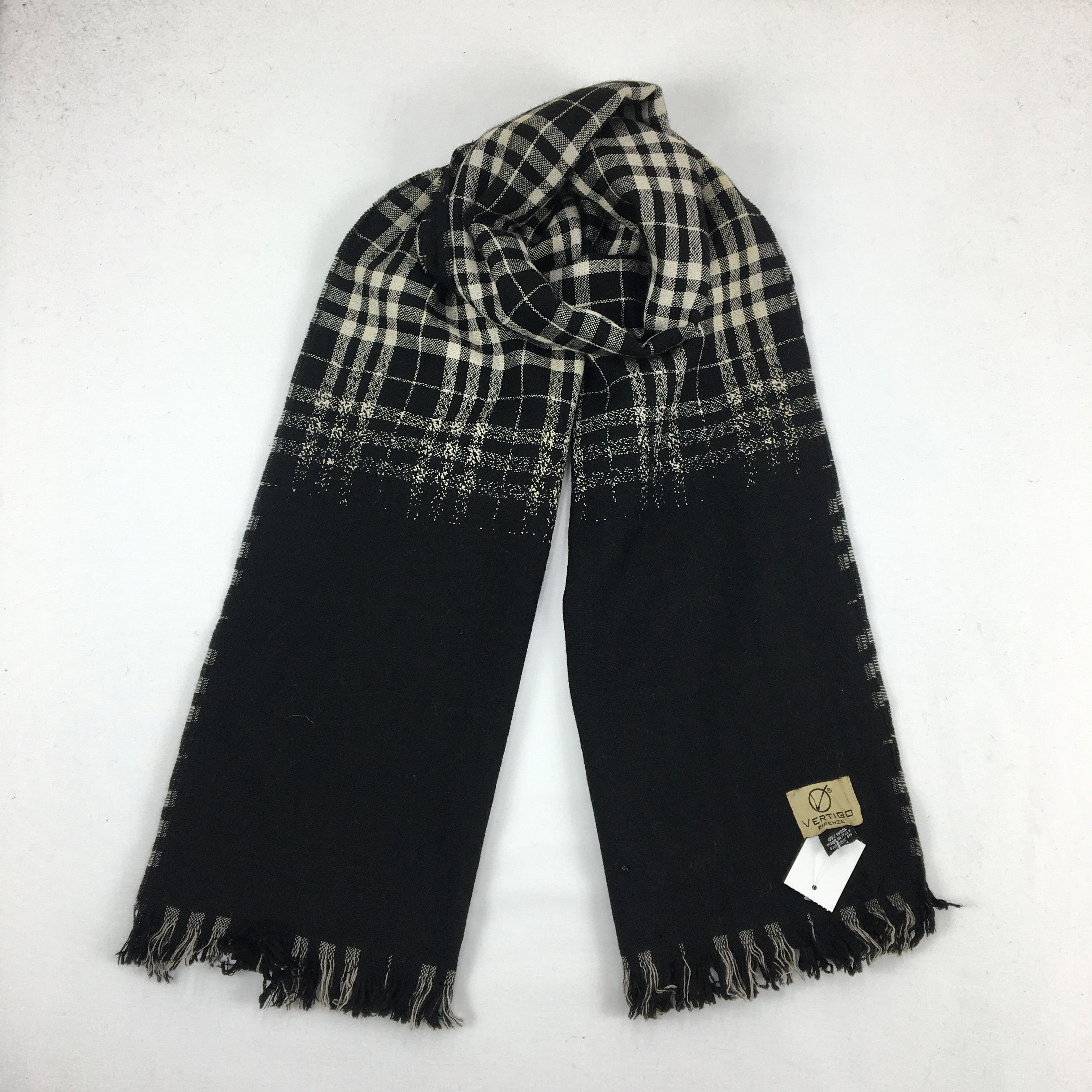 Vintage Vertigo Firenze Scarf Muffler Wool Cashmere.