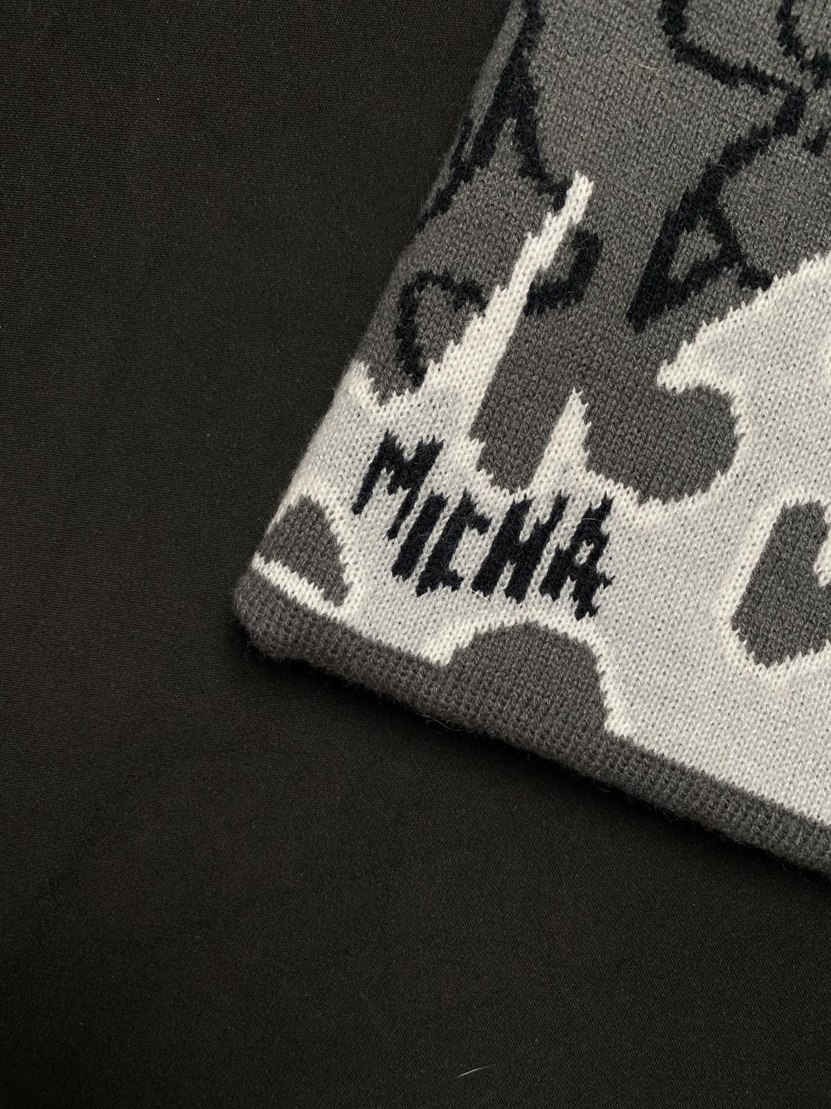 Japanese Brand Rare Michabelous Fire Graphic No Cuff Blue Beanie Hats Size ONE SIZE - 2 Thumbnail