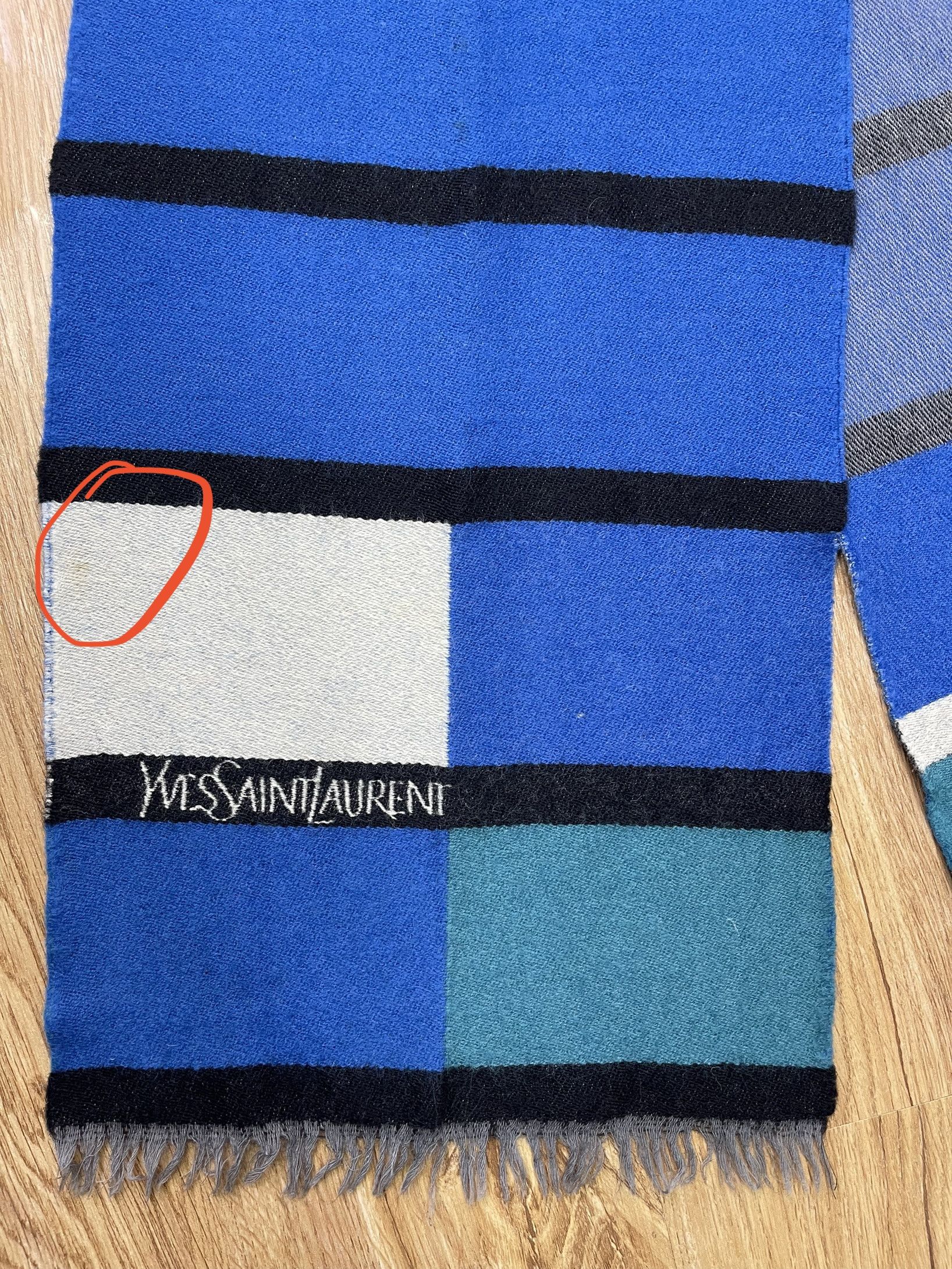 Vintage × Yves Saint Laurent Vintage Yves Saint Laurent Scarf / Muffler - 6019 Size ONE SIZE - 8 Thumbnail