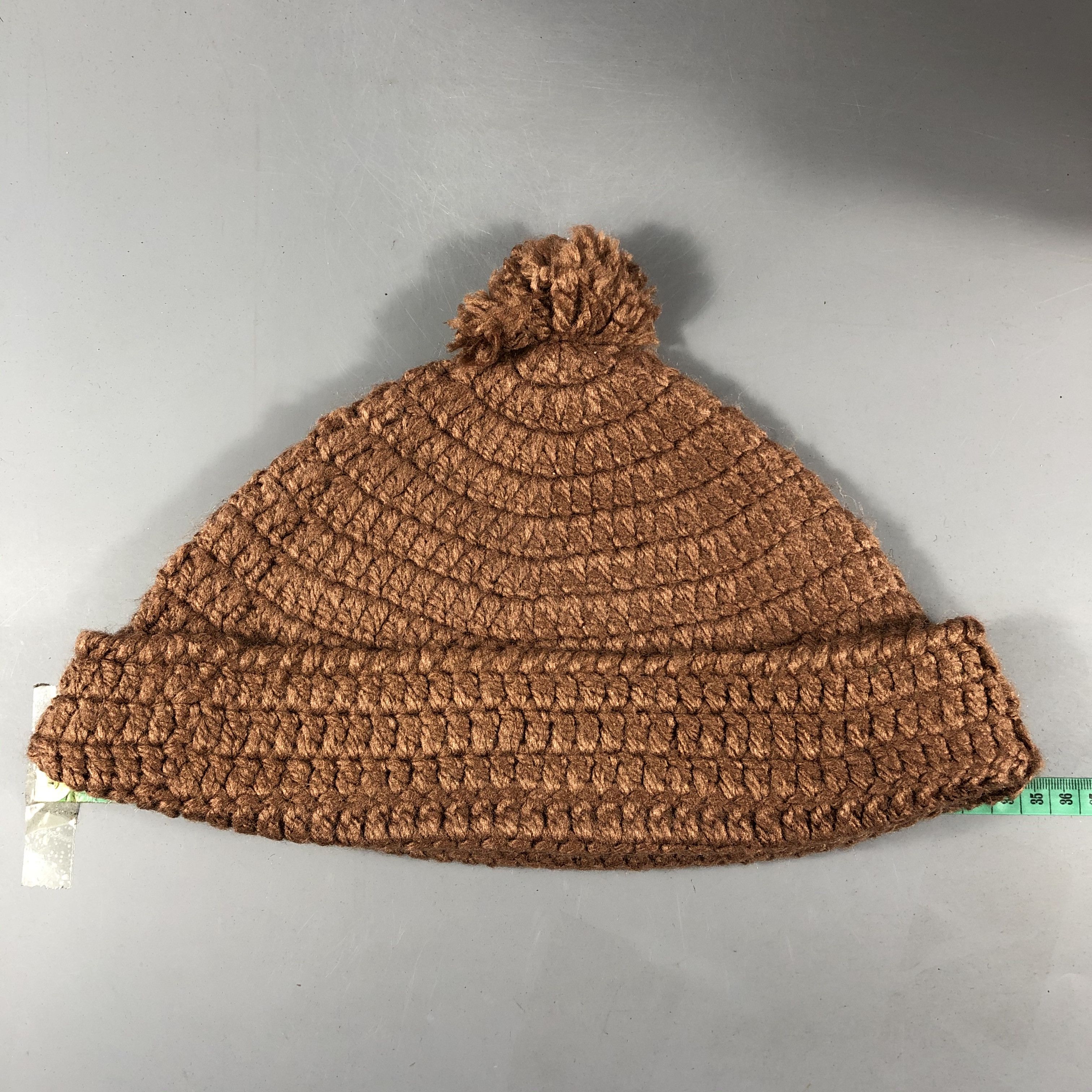 Japanese Brand Crochet Cable Knit Beanie Snowcap Hat Size ONE SIZE - 3 Thumbnail