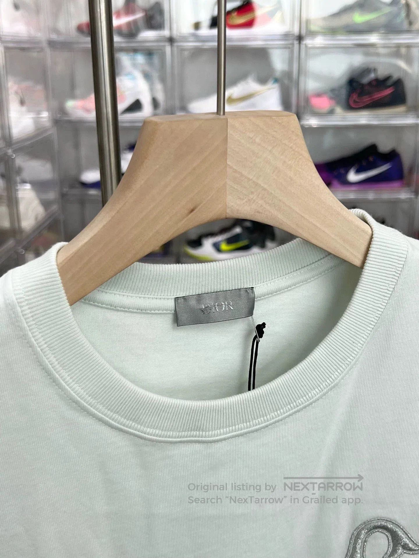 Dior dior logo embroidered mint green t. Size US M / EU 48-50 / 2 - 2 Thumbnail