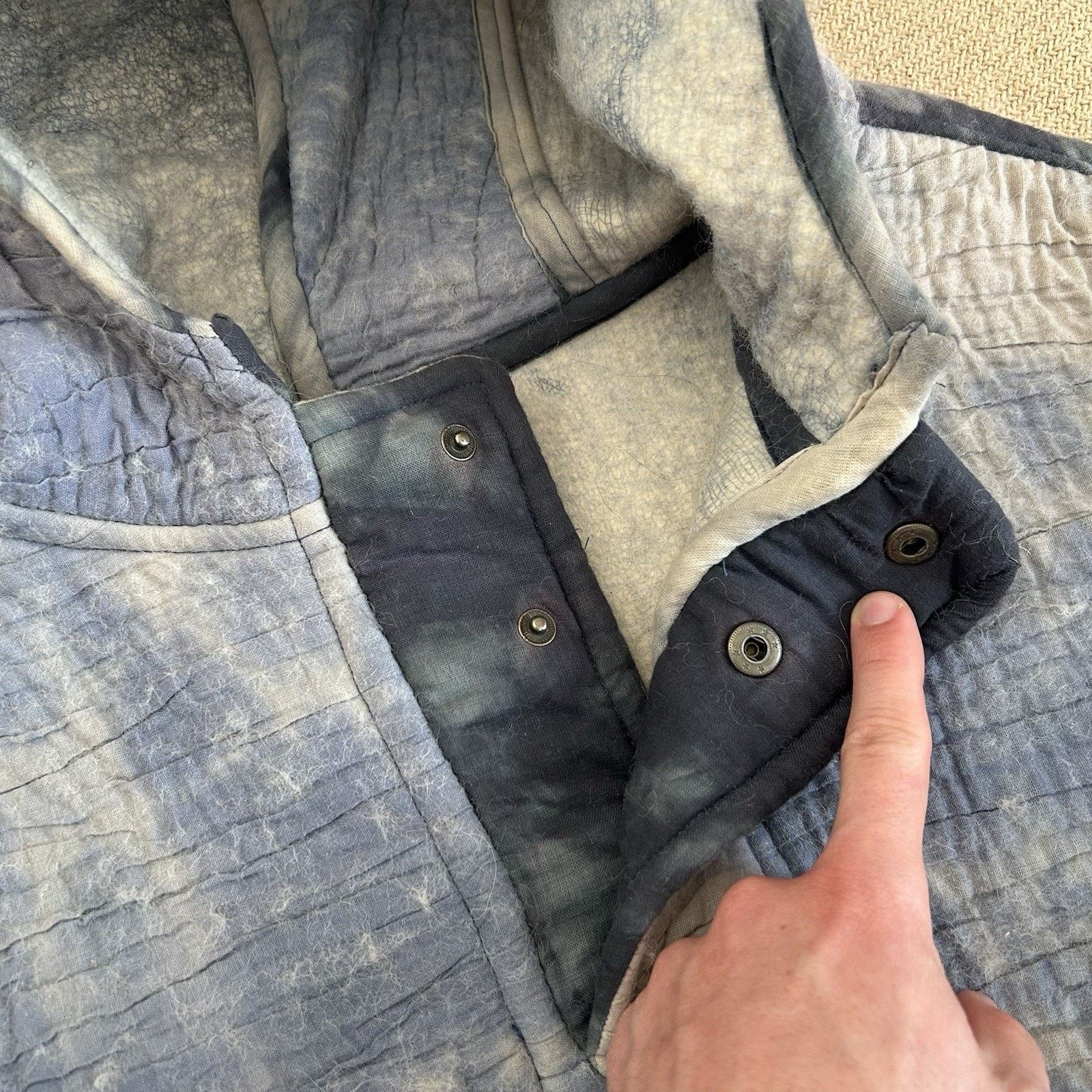 Vintage Army Military Thick Wool Liner Parka Snap Hoodie Medium Size US M / EU 48-50 / 2 - 3 Thumbnail