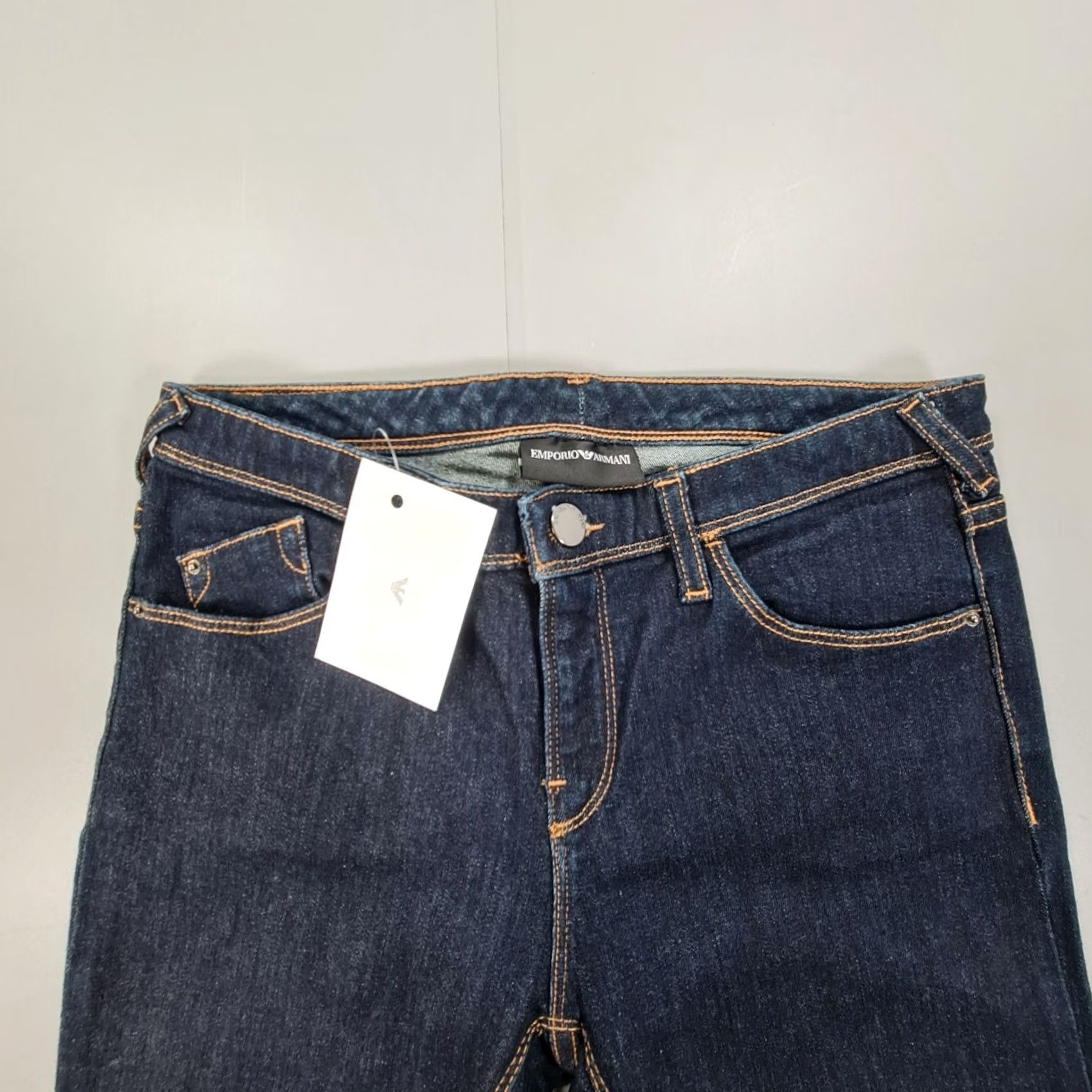 Armani Exchange Emporio Exchange Jeans J28 Blue W25 Skinny Fit Mid Rise Stretch Denim Womens Jeans Skinny 5-Pocket Logo City Classic Designer Elegant Womens Size 42" / US 20 - 2 Thumbnail