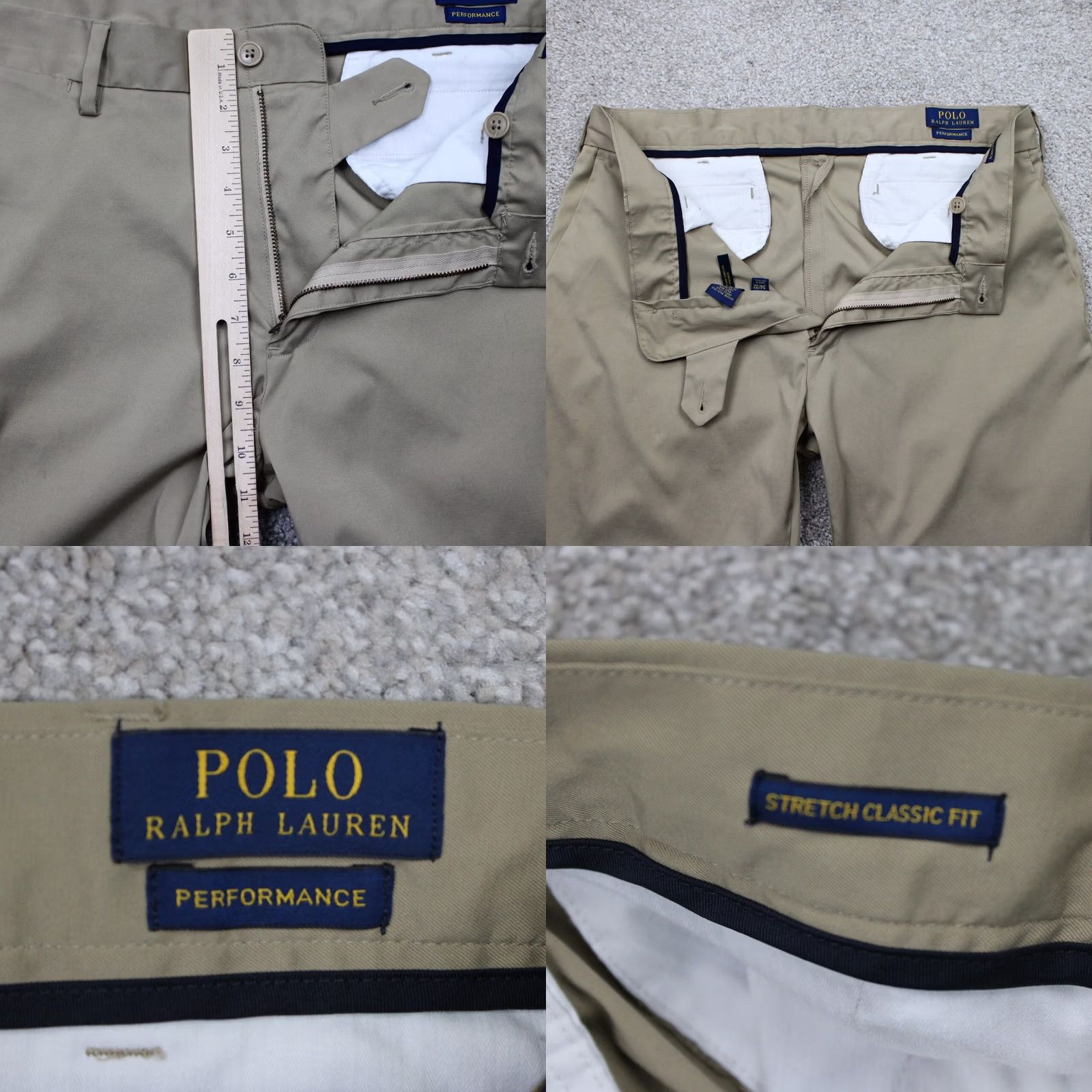 Polo Ralph Lauren Polo Ralph Lauren Performance Pants Men 34x32 Beige Polyester Stretch Flat Front Shirt? Size US S / EU 44-46 / 1 - 8 Thumbnail