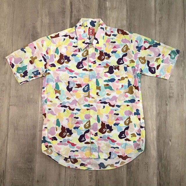 Bape 🔥Vintage🔥 BAPE Multi camo shirt a bathing ape NIGO Size US M / EU 48-50 / 2 - 1 Thumbnail