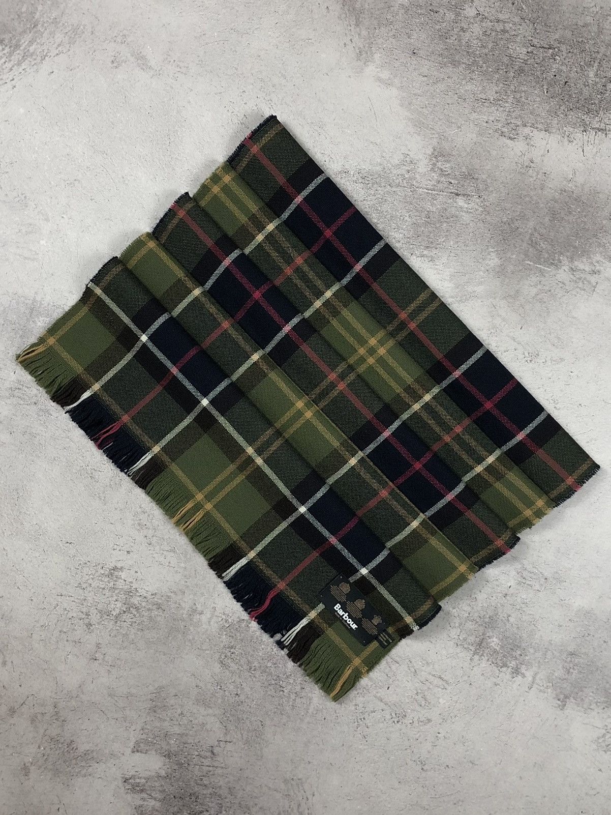 Barbour Barbour Tartan Scarf Extra Fine Merino Wool Size ONE SIZE - 1 Thumbnail