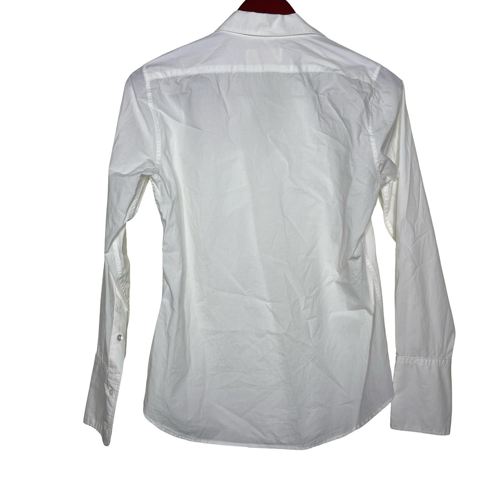 Nili Lotan Nili Lotan white button down cotton blouse sz S Size S / US 4 / IT 40 - 3 Thumbnail