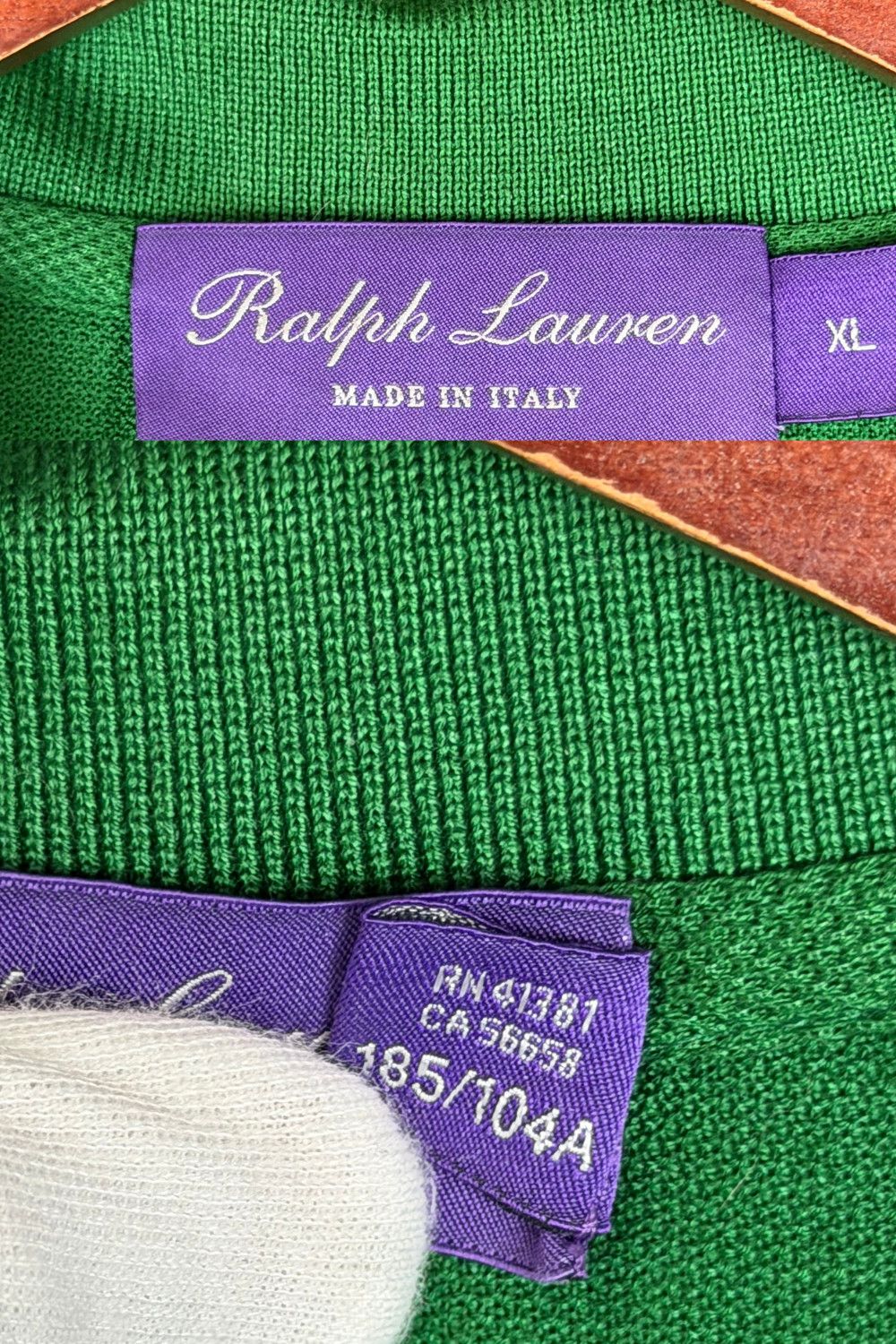 Ralph Lauren Purple Label Ralph Lauren Purple Label Made in Italy Piqué Polo Shirt Size US XL / EU 56 / 4 - 9 Thumbnail