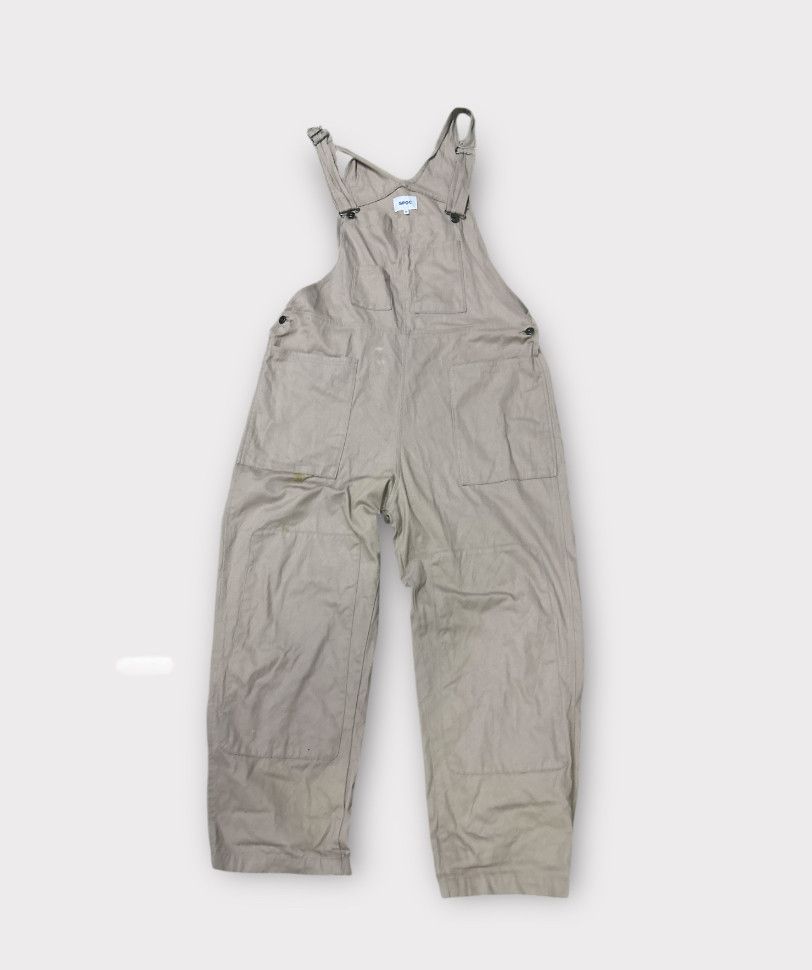 Japanese Brand Spoc Overall Double knee streetwear Baggy Design Size US 41 - 3 Thumbnail