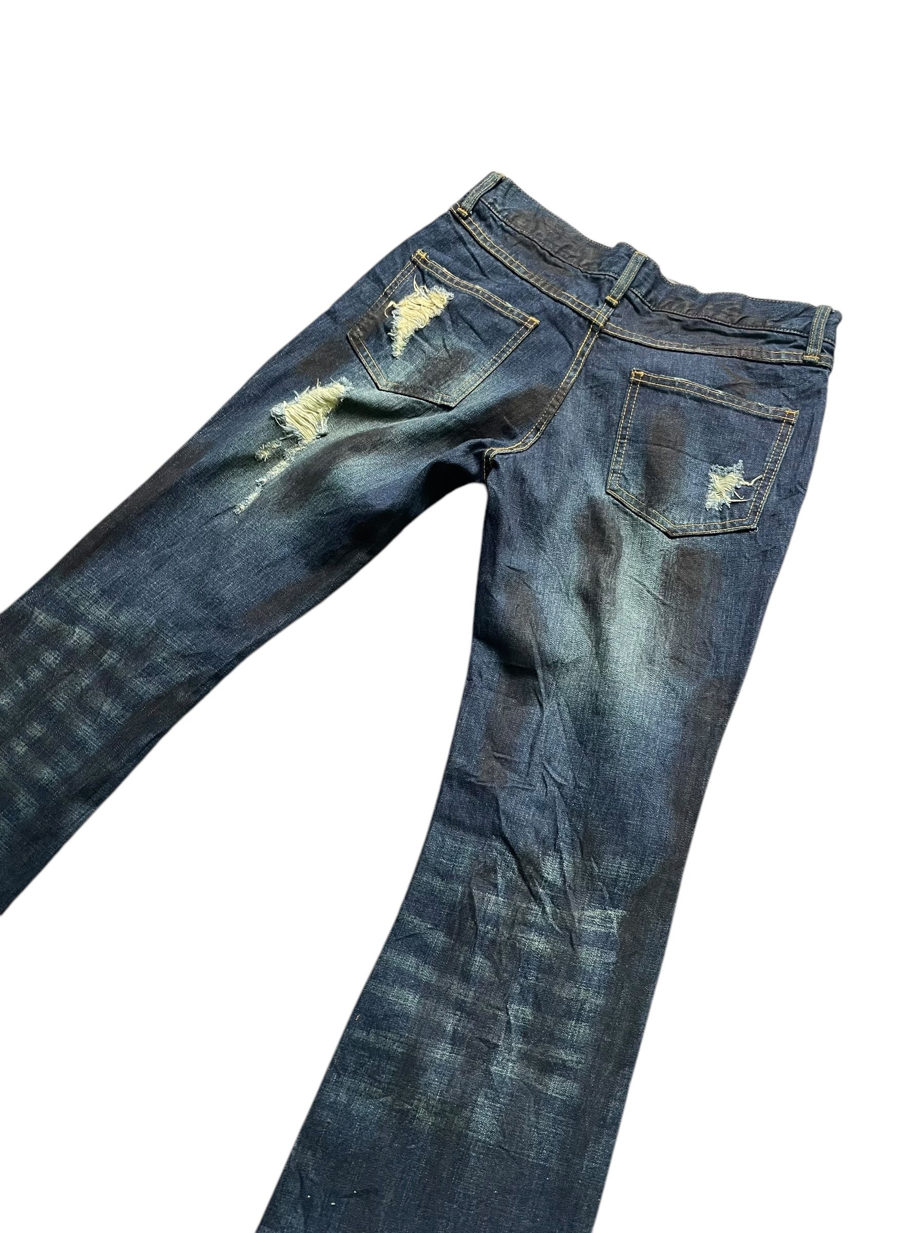 Japanese Brand Seil Flare Distresed Denim Size 31" - 5 Thumbnail