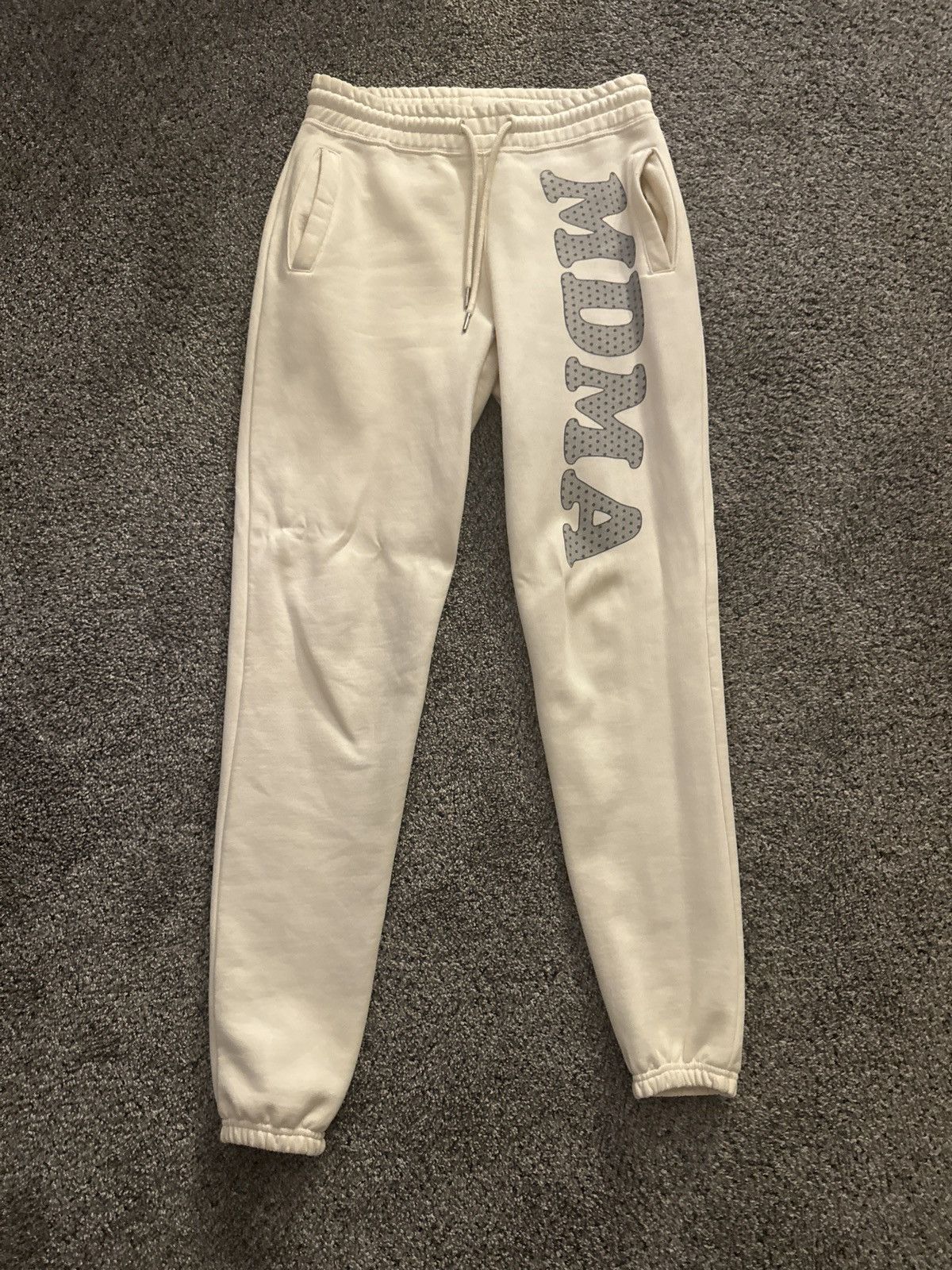 image of Destroy Lonely x Ken Carson Mdma Arrogant Bastard Sweatpants in Cream, Men's (Size 30)