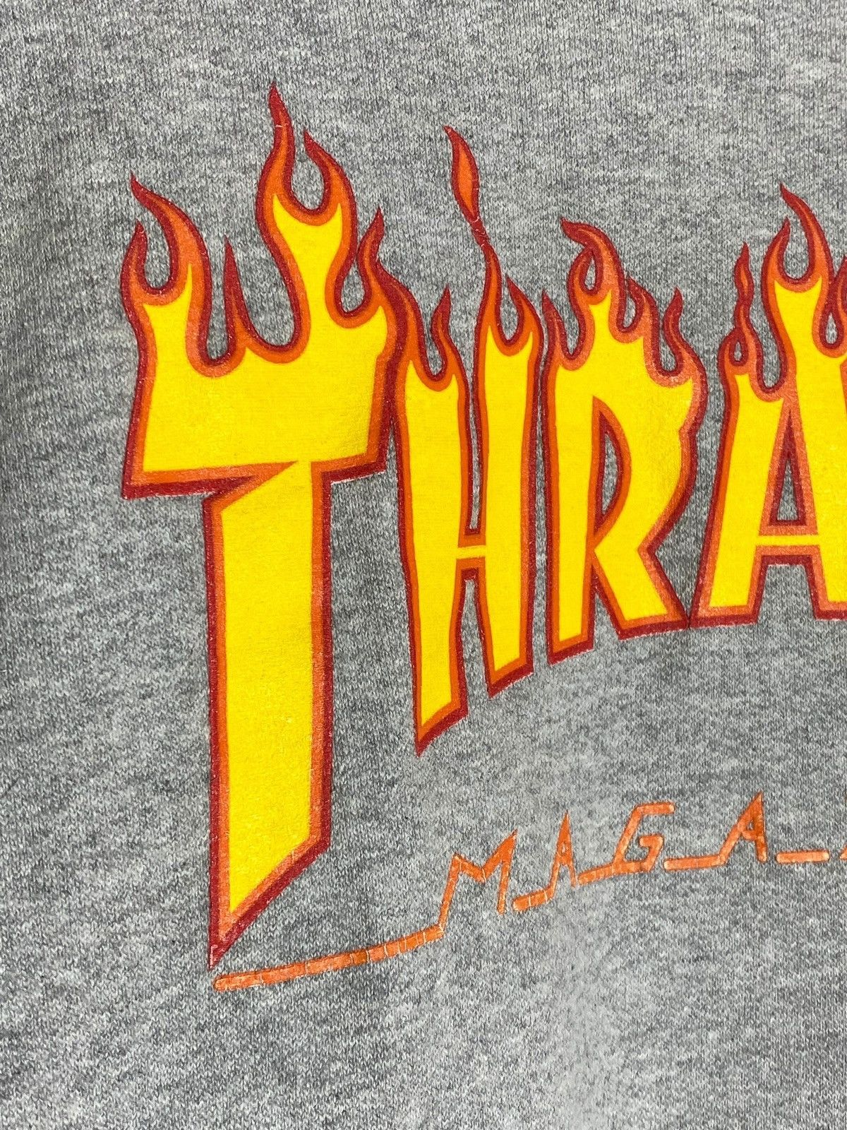 Thrasher Y2K THRASHER FLAME LOGO GREY HOODIE SKATEBOARDING VIBES Size US M / EU 48-50 / 2 - 4 Thumbnail