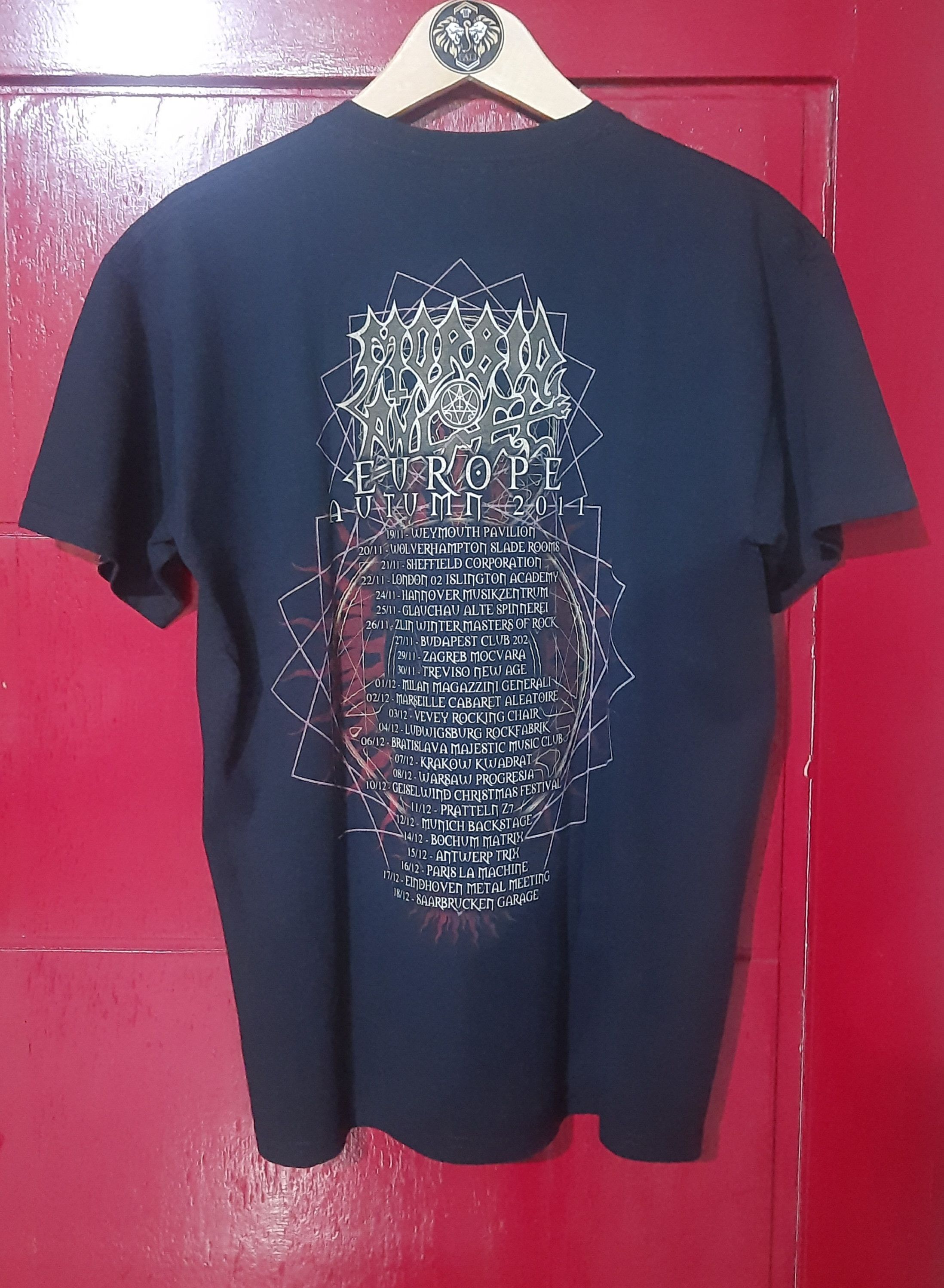 Band Tees Morbid Angel - Europe Autumn 2011 Tour Band Tee Size US M / EU 48-50 / 2 - 2 Thumbnail