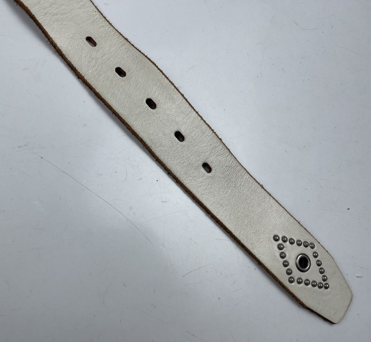 Japanese Brand studded leather belt tc11 Size 36 - 3 Thumbnail