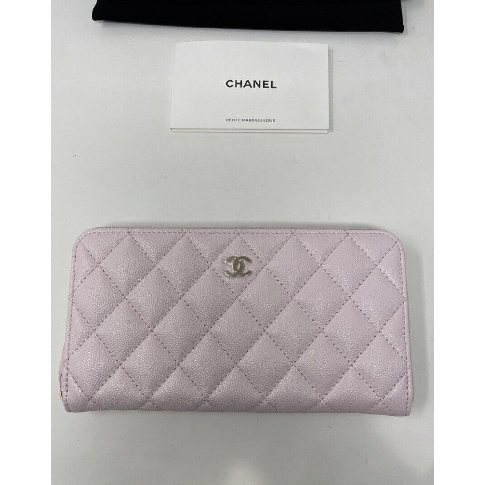 Chanel Authentic Chanel Pink Caviar Classic Long Zippy Zip Wallet Size ONE SIZE - 2 Thumbnail