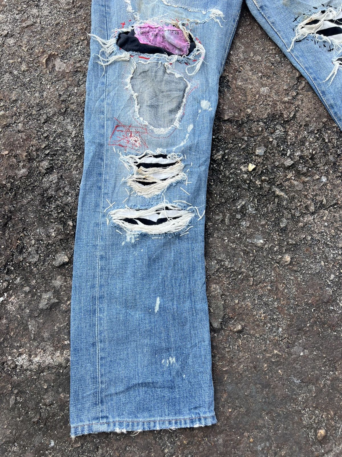Japanese Brand RNA Jeans Distressed Destroy Size US 32 / EU 48 - 3 Thumbnail