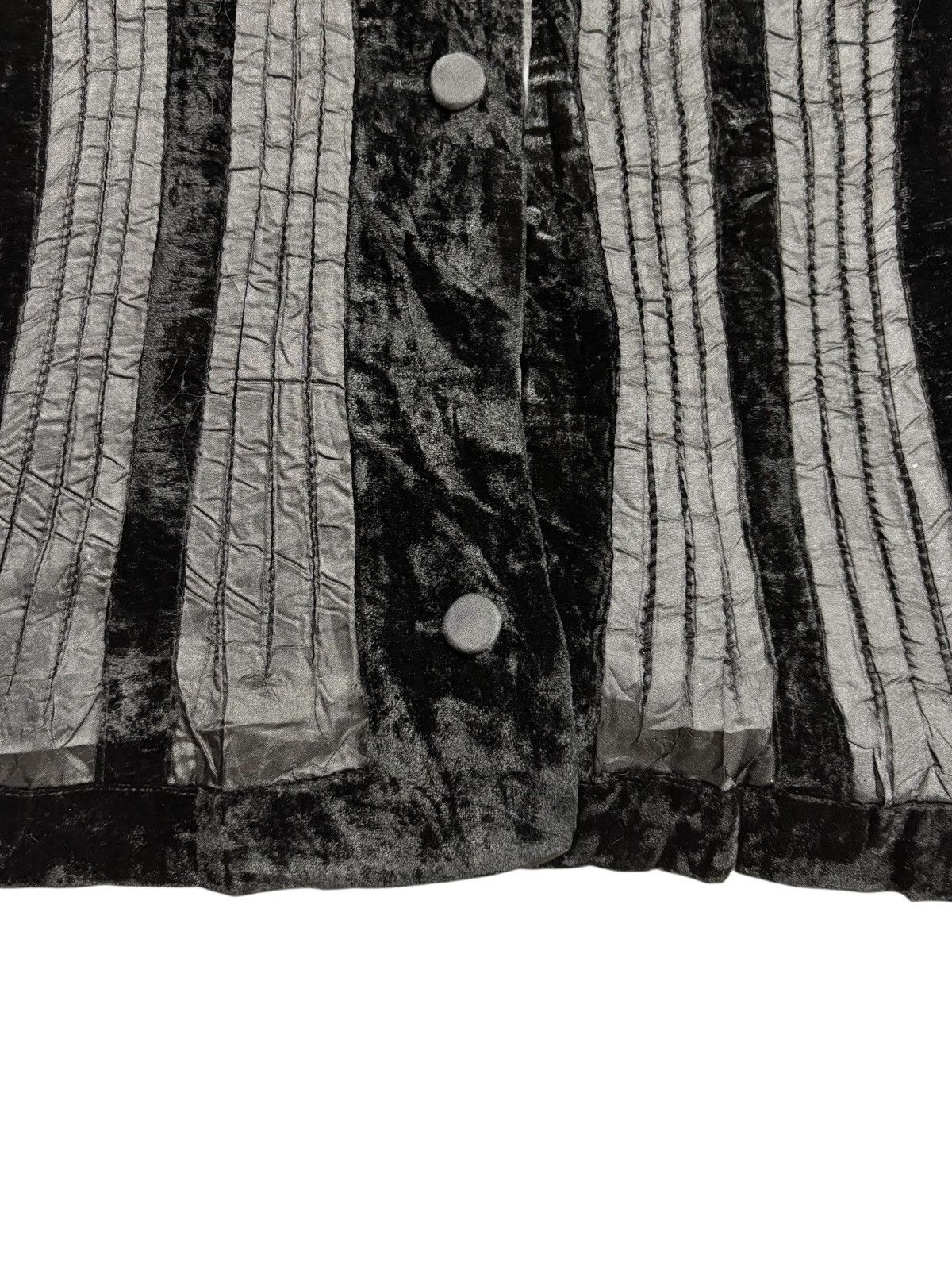 Japanese Brand Archive Yoshiki Hishinuma - Pleats Mix Velour Top Jacket Size M / US 6-8 / IT 42-44 - 5 Thumbnail