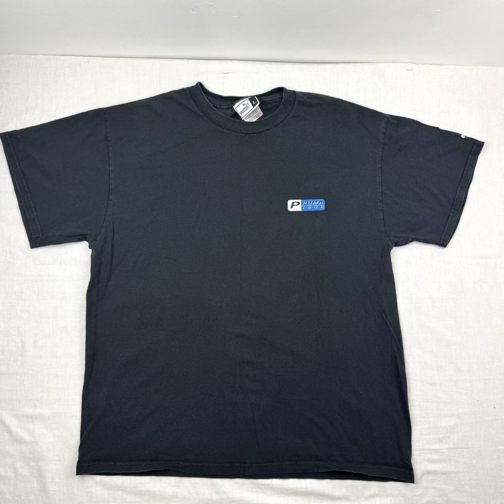 Puma VINTAGE Puma T Shirt Adult Large Athletic Sports Graphic Tee 90s Y2K Mens Black Cotton Short Sleeve Crew Neck Size US L / EU 52-54 / 3 - 2 Thumbnail