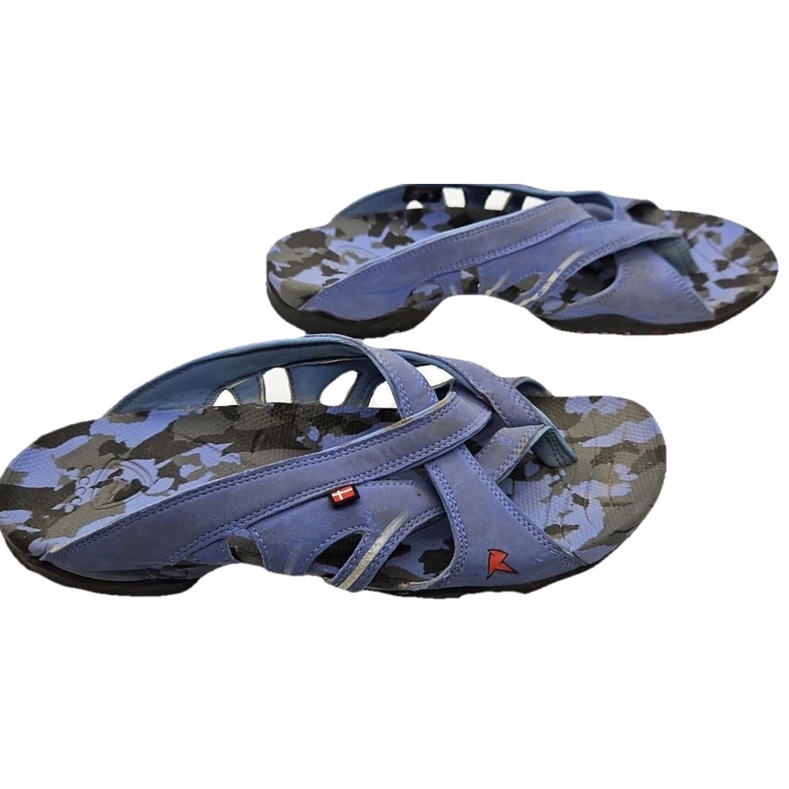 Ecco ECCO Sport Sandals Womens 9 Blue Strappy Outdoor Walking Comfort Trail Size US 9 / IT 39 - 2 Thumbnail