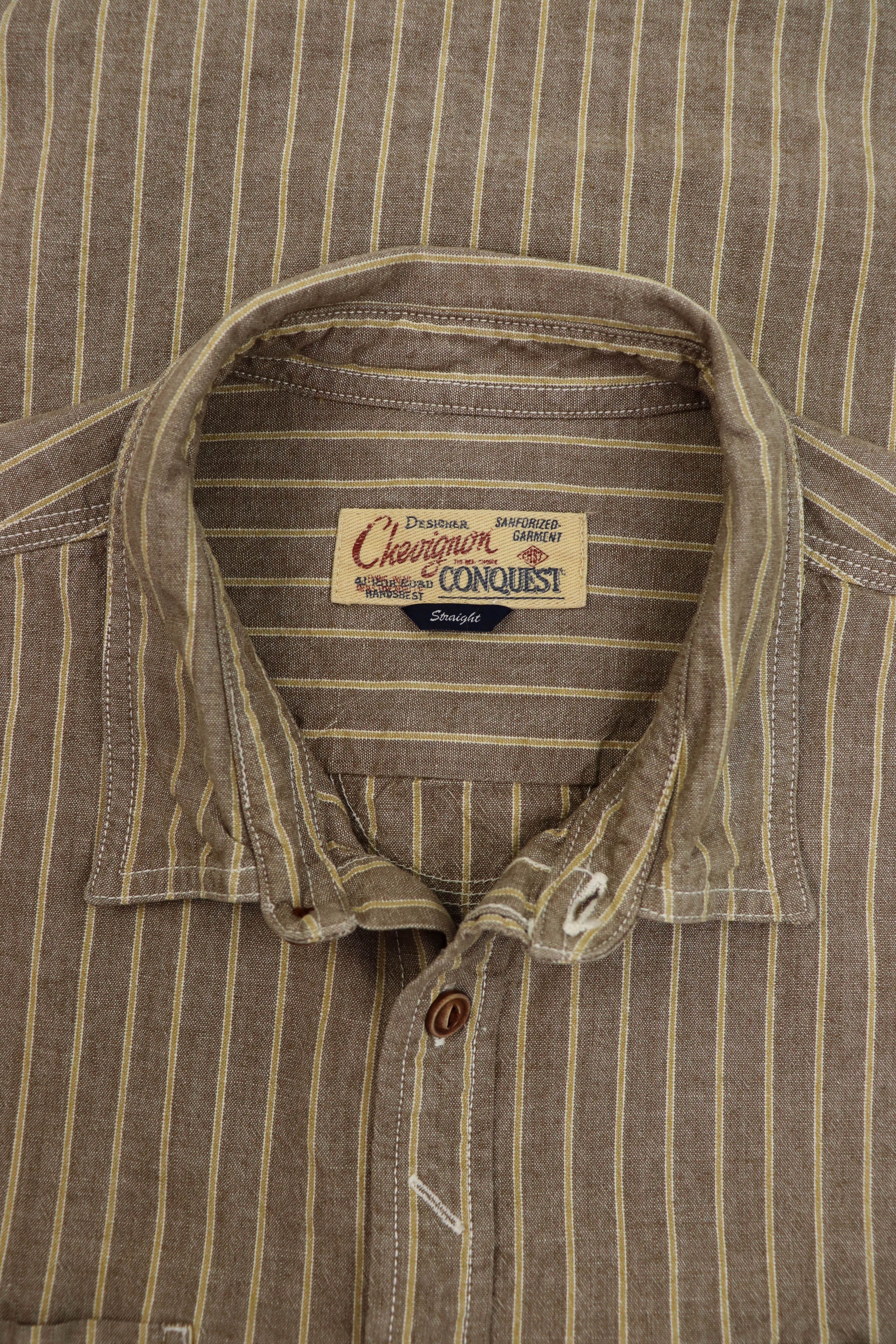 Chevignon Chevignon Conquest Striped Chemise Sanforized Cotton Shirt Size US L / EU 52-54 / 3 - 7 Thumbnail