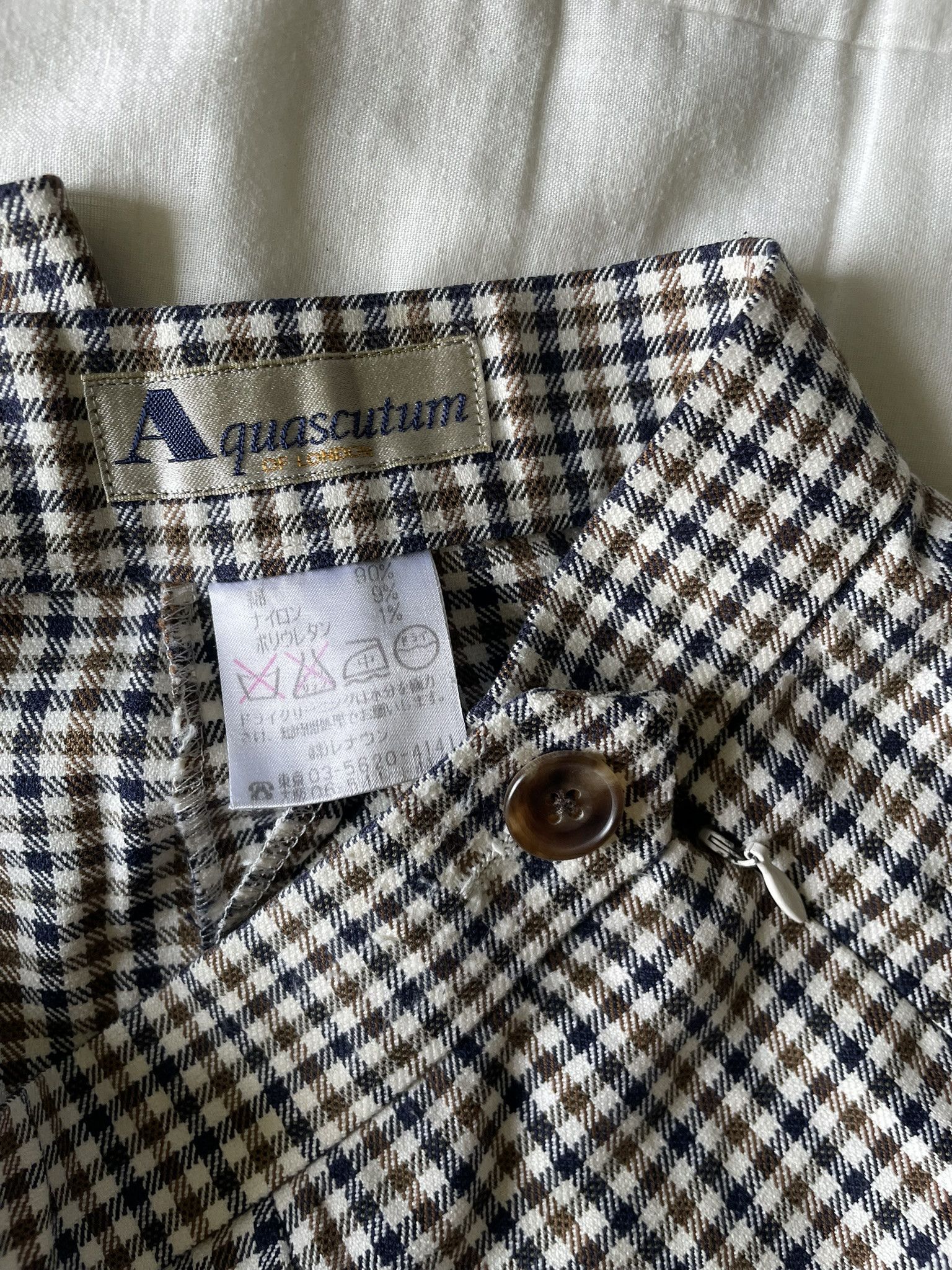 Aquascutum Aquascutum of London Checked Trousers Size 28" / US 6 / IT 42 - 3 Thumbnail