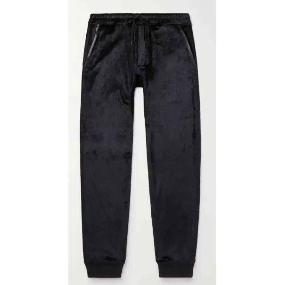 Tom Ford o1loc1c0225 TFJ266 Velour Truckpant in Black Size US 34 / EU 50 - 1 Thumbnail