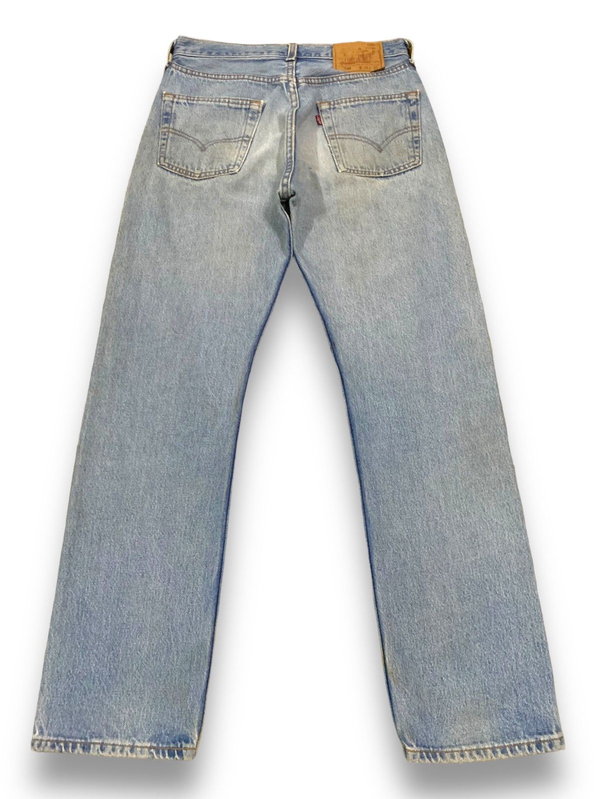 Levi's Vintage 90s Levis 501 Button Fly Mud Wash Distressed Jeans Size US 29 - 2 Thumbnail