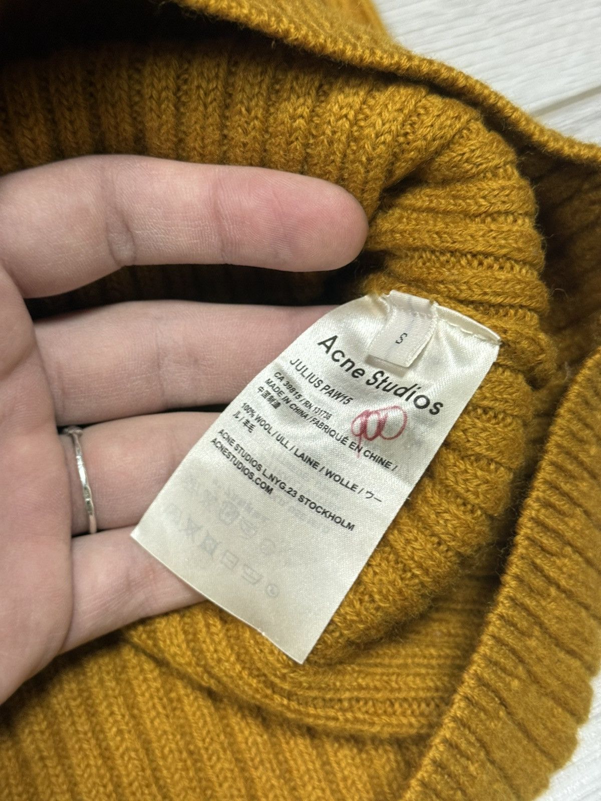 Acne Studios Rare Acne Julius Wool Sweater upside pocket Size US S / EU 44-46 / 1 - 7 Thumbnail