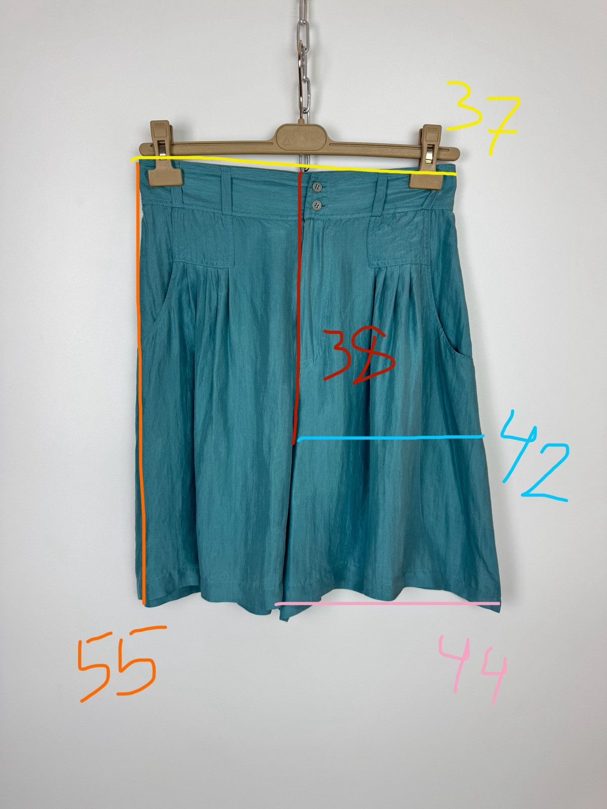 Other Jeffrey Rogers Silk Pleated Shorts Relaxed Womens Bermuda Size 27" / US 4 / IT 40 - 7 Thumbnail