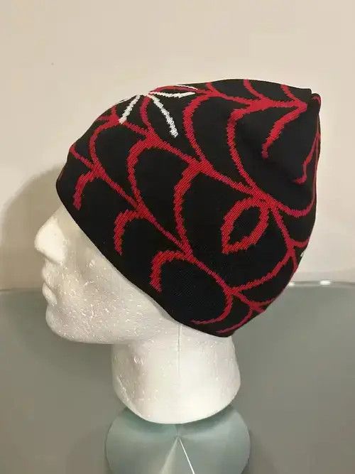 Other Y2K Spiderweb beanie (black red) Size ONE SIZE - 3 Thumbnail