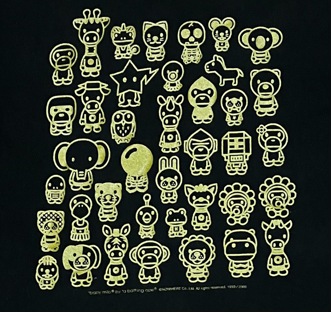 Bape Bape multi logo tee shirt Size US L / EU 52-54 / 3 - 3 Thumbnail