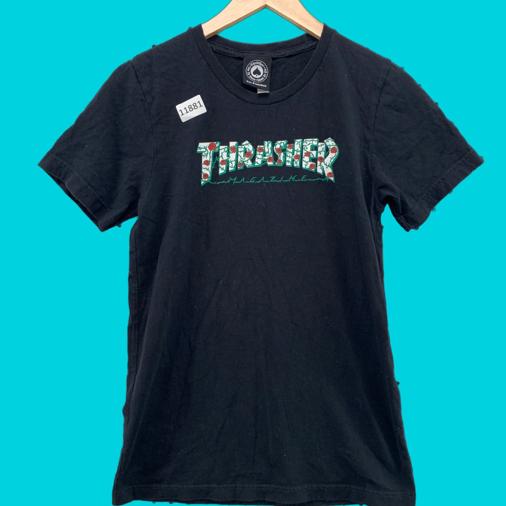 Thrasher Thrasher Shirt Small Adult Black Roses Green Graphic Short Sleeve Sz S Size US S / EU 44-46 / 1 - 1 Thumbnail