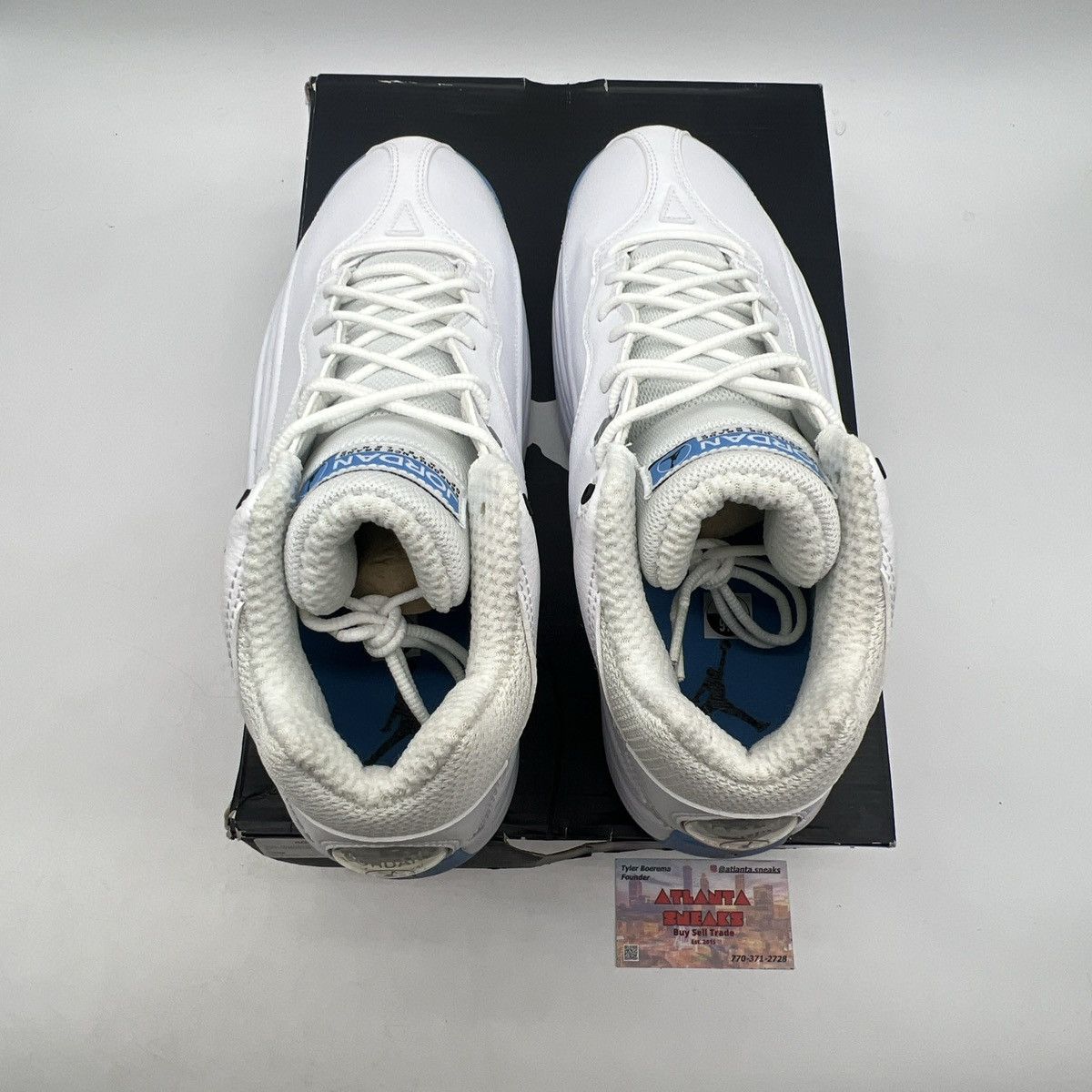 Jordan Brand Jordan jumpman white university blue Size US 9.5 / EU 42-43 - 7 Thumbnail