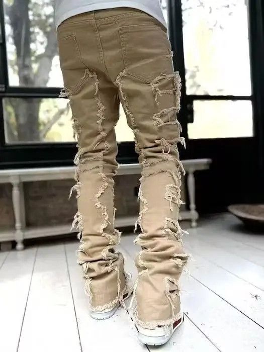 Japanese Brand Khakis Color Heavyweight Streetwise Stretch Patch Denim Pant Size US 32 / EU 48 - 5 Thumbnail