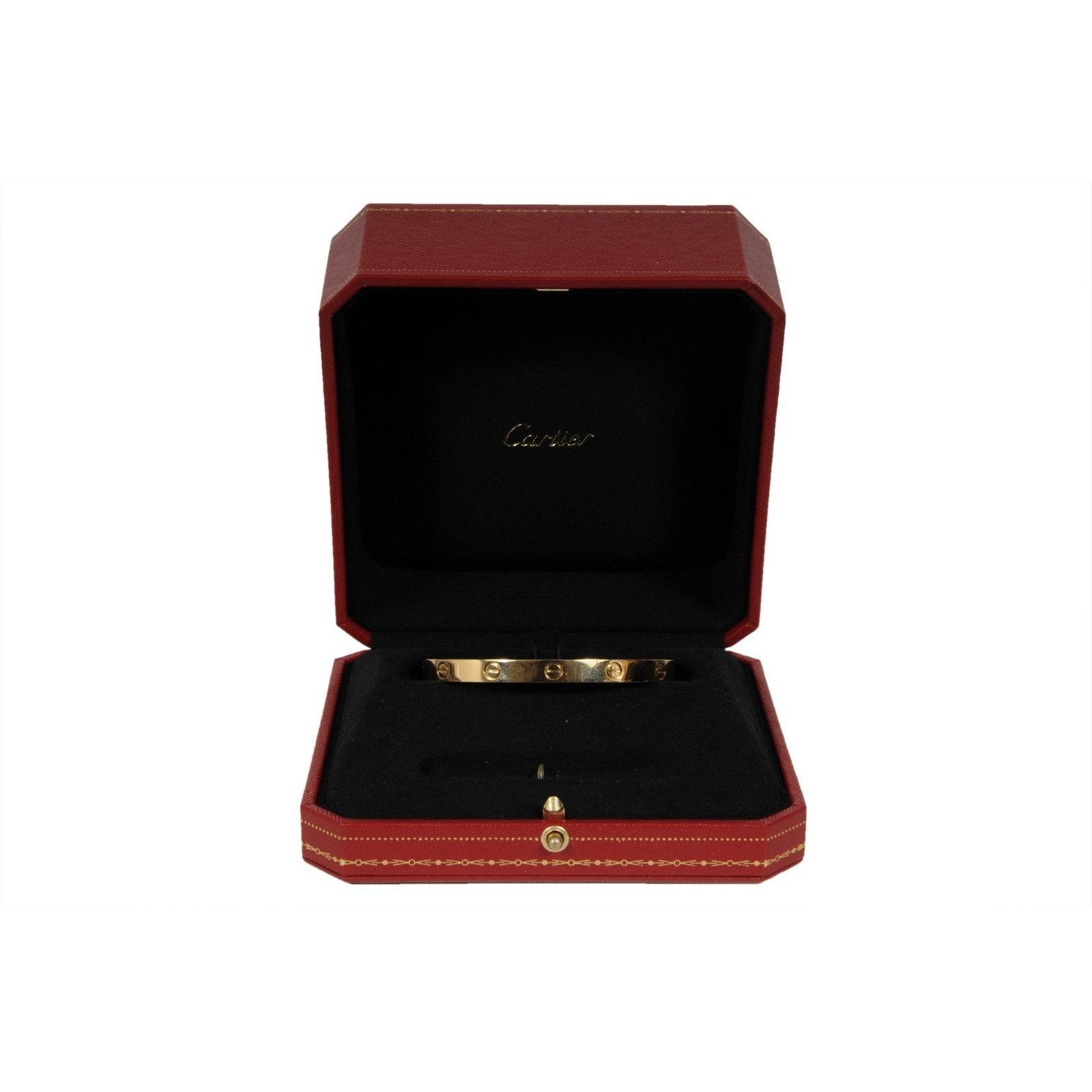 Cartier Love Cuff Bangle Bracelet 18k Yellow Gold Size 19 Size ONE SIZE - 12 Thumbnail