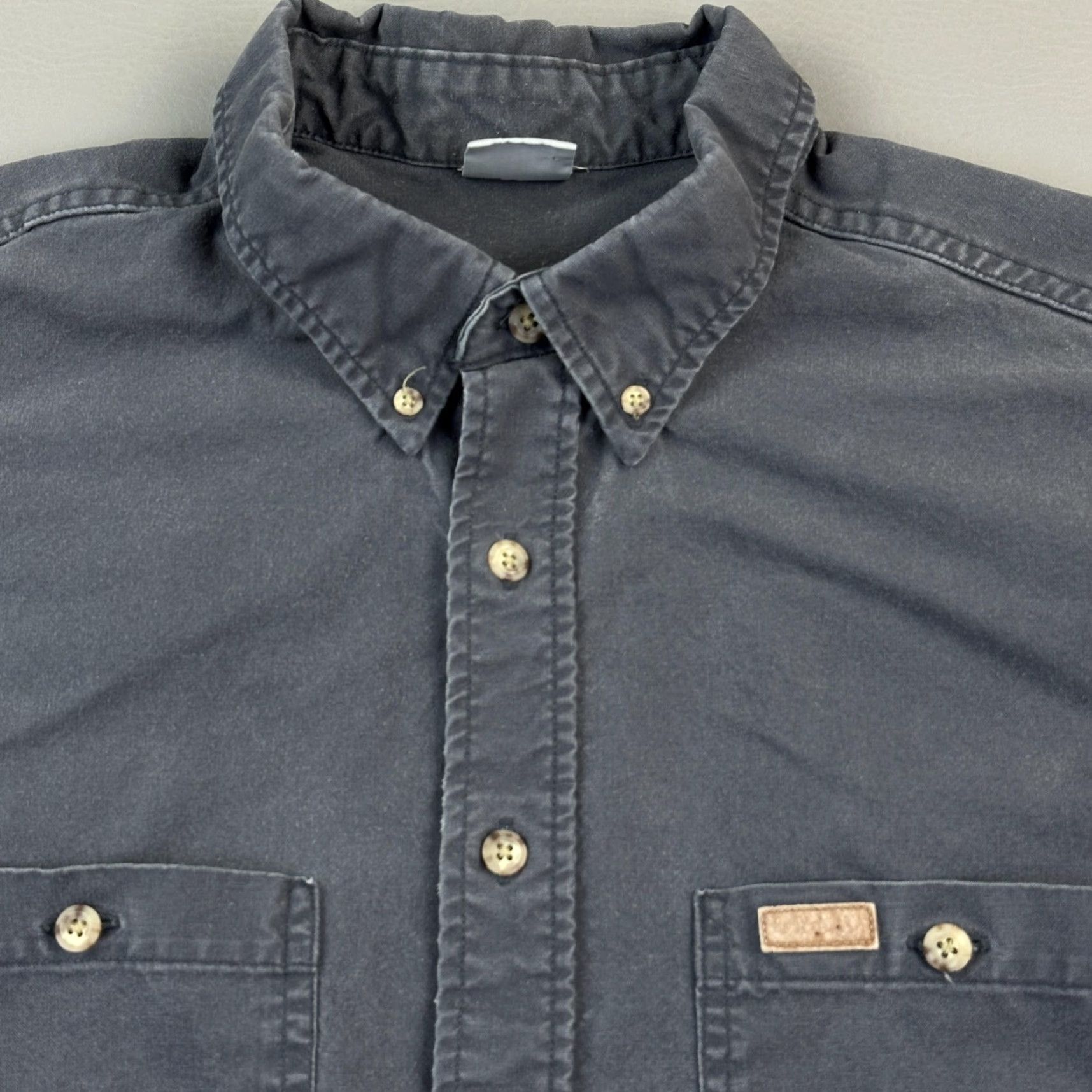 Carhartt VINTAGE Carhartt Shirt Mens 2XL Gray Button-Down Workwear Heavyweight Y2K Mens Size US XXL / EU 58 / 5 - 4 Thumbnail