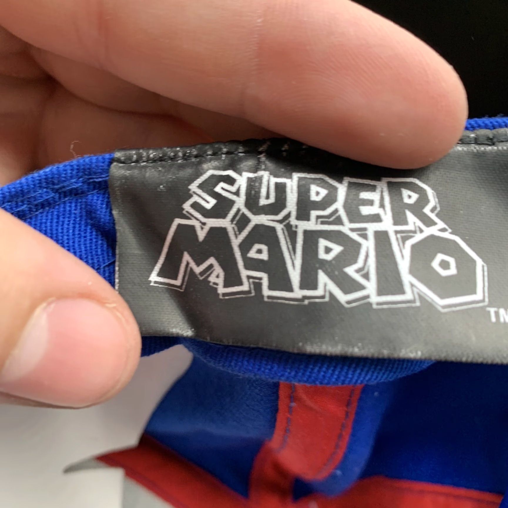 Nintendo VINTAGE Super Mario Snapback Hat Cap One Size Blue & Red 90s Mens Size ONE SIZE - 6 Thumbnail